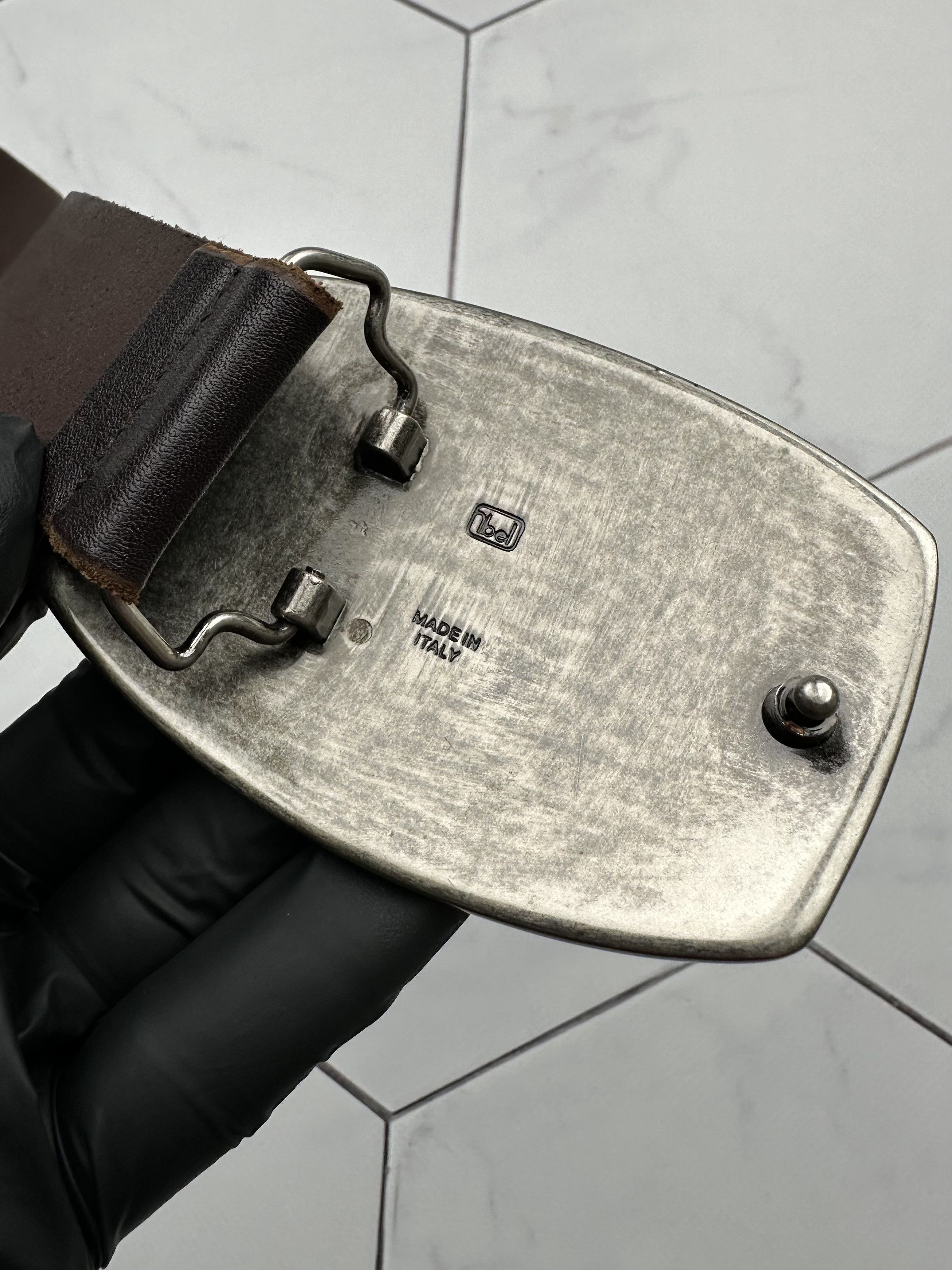 Just Cavalli Just Cavalli Vintage Leather Belt (B275) Size 32 - 4 Thumbnail