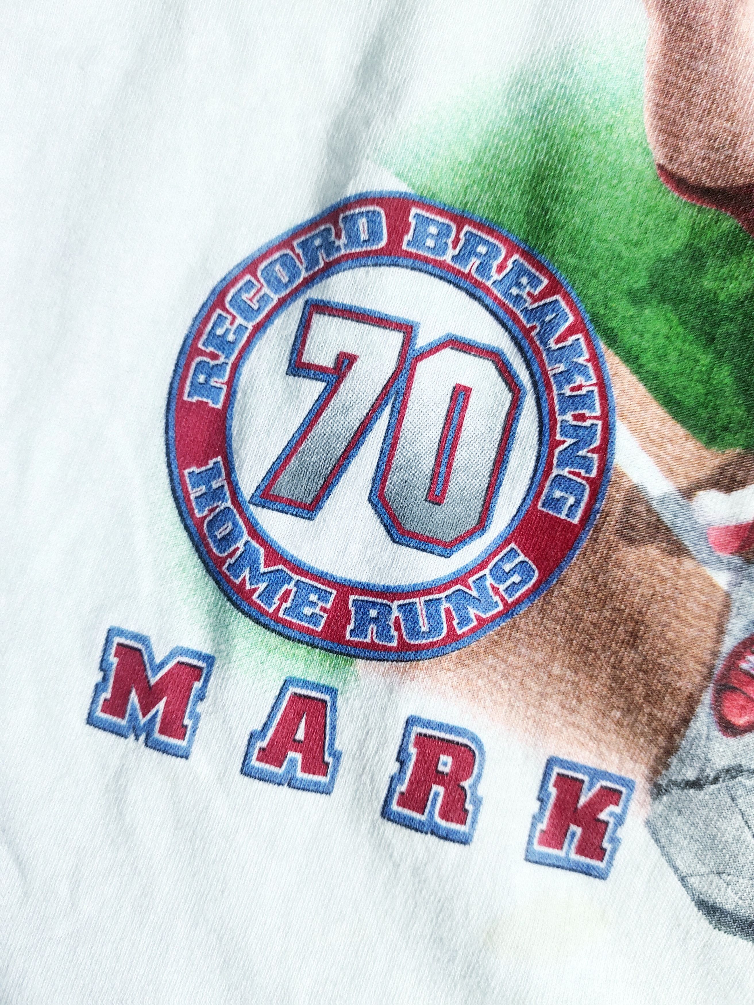 MLB × Starter × Vintage Vintage Mark McGwire "King Mac" 90s T Shirt Size US XL / EU 56 / 4 - 4 Thumbnail