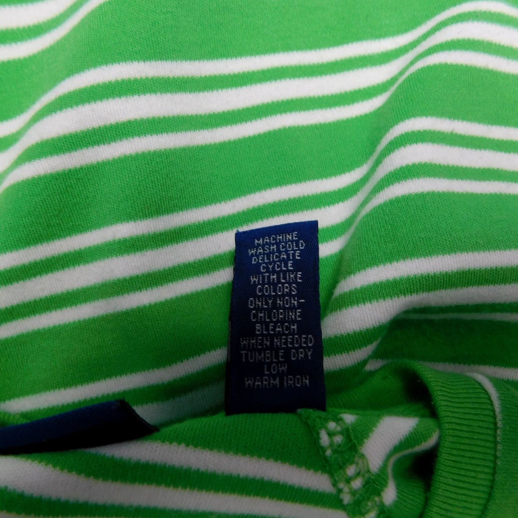 Vintage Karen Scott Sport Top Medium Green Crew Neck 3/4 Sleeve Stripe Womens Size M / US 6-8 / IT 42-44 - 5 Thumbnail