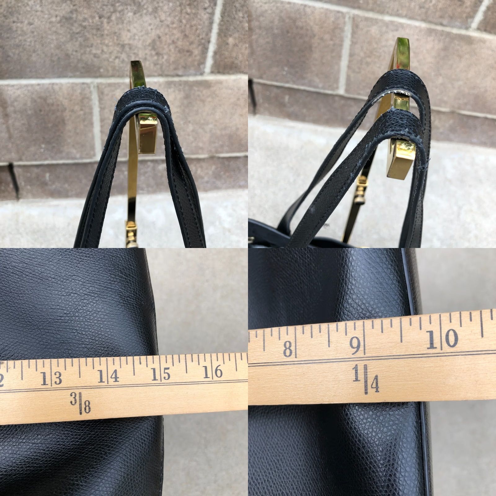 Michael Kors Michael Kors Jet Set Saffiano Tote Bag Purse Women's Black Shoulder Hand Bag Tote - 15" W x 10" H x 4" D - Leather - Jet Set Travel - Designer Size ONE SIZE - 10 Thumbnail