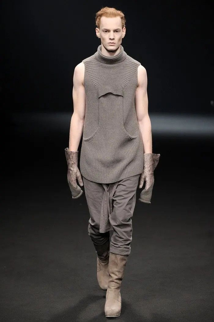 Rick Owens Rick Owens AW10 Gleam Heavy Wool Turtleneck Sweater Size US L / EU 52-54 / 3 - 7 Thumbnail