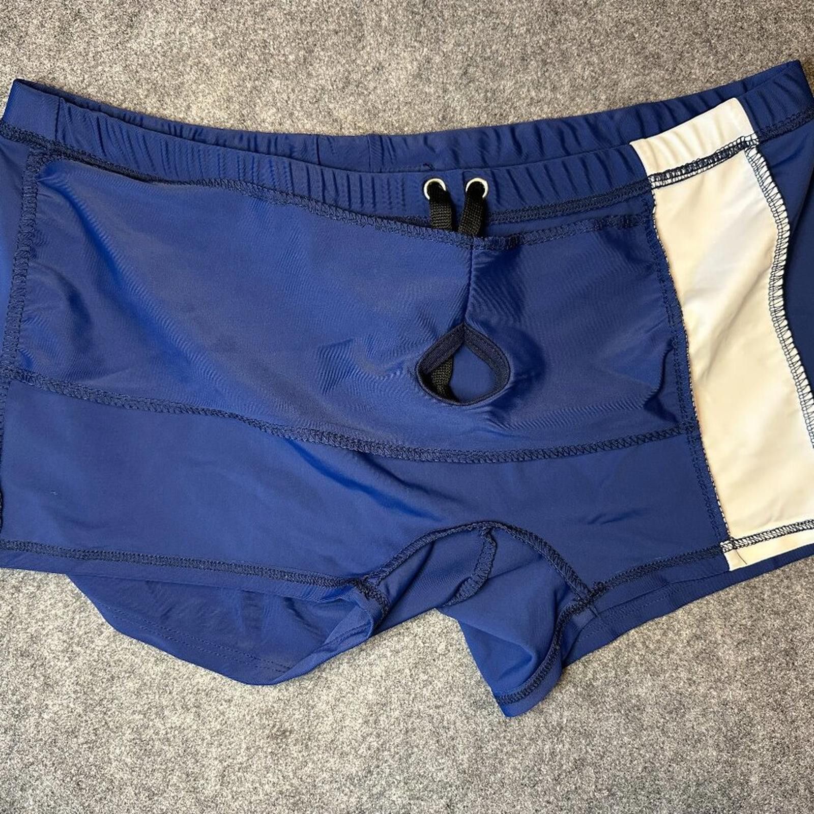 Other Go Softwear Men’s Swim Trunks – Blue/White – Fits M/L Size US 32 / EU 48 - 7 Thumbnail