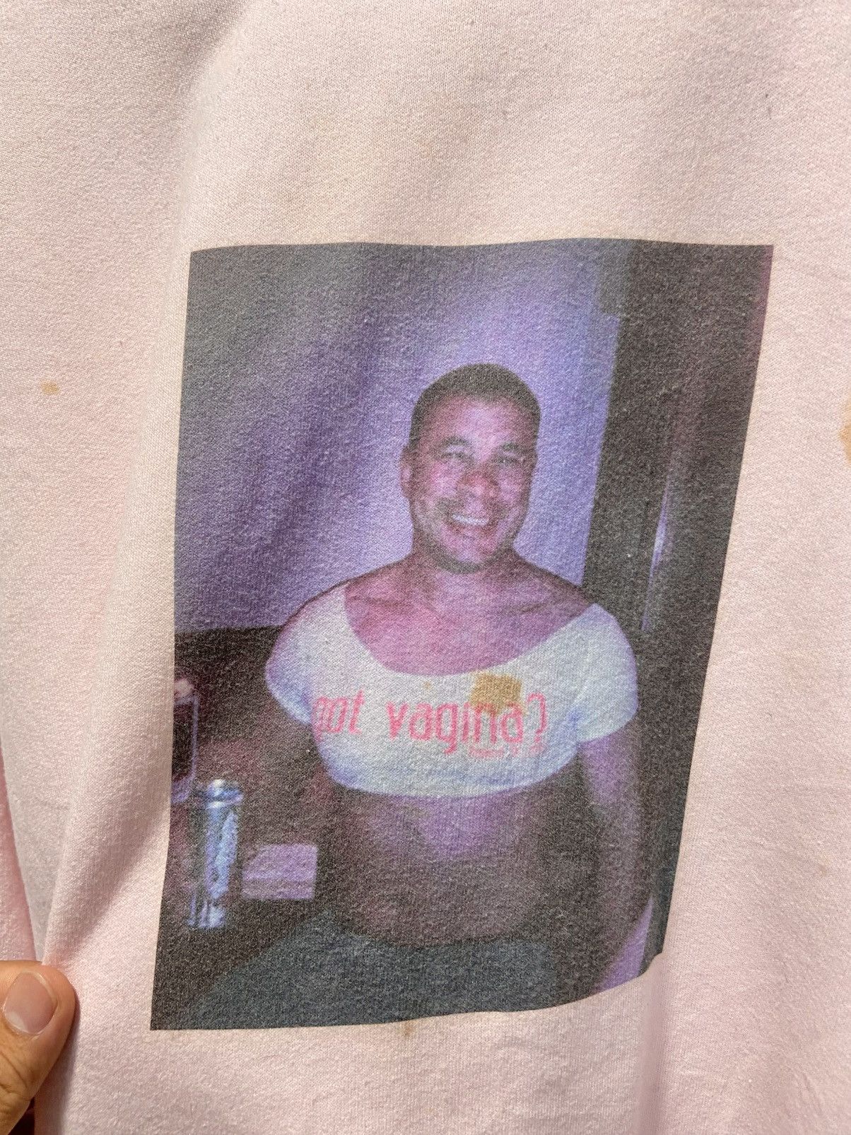 Hanes × Vintage Vintage got vagina photo tee sweatshirt Size US XL / EU 56 / 4 - 4 Thumbnail