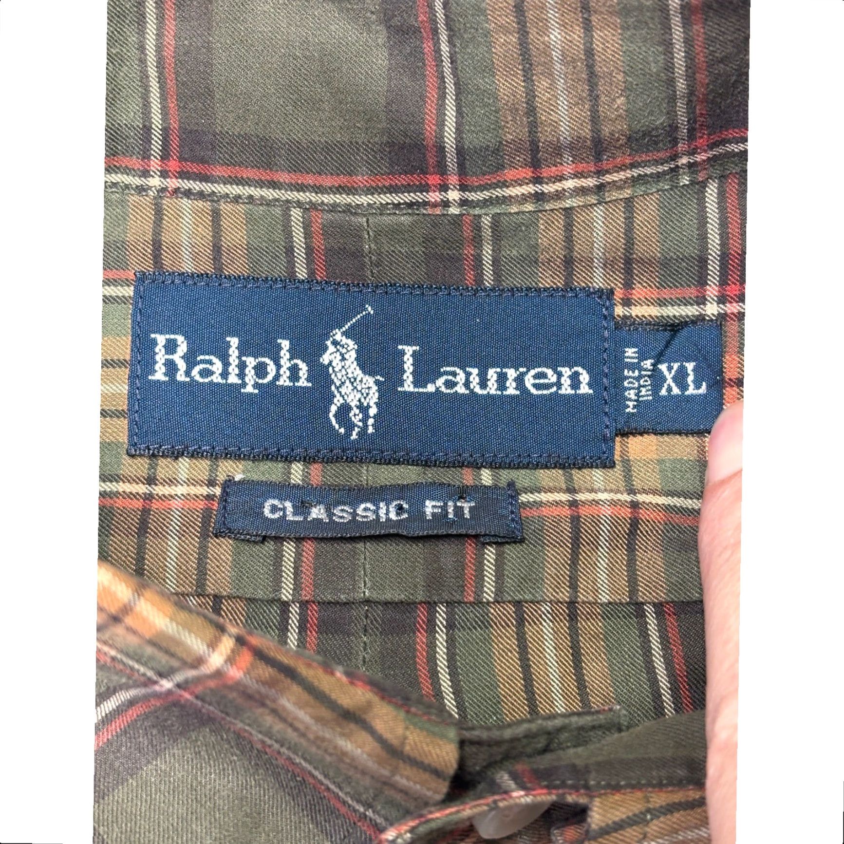 Ralph Lauren Ralph Lauren Classic Fit Plaid Button-Down Shirt Men XL Tan Long Sleeve Cotton Size US XL / EU 56 / 4 - 4 Thumbnail