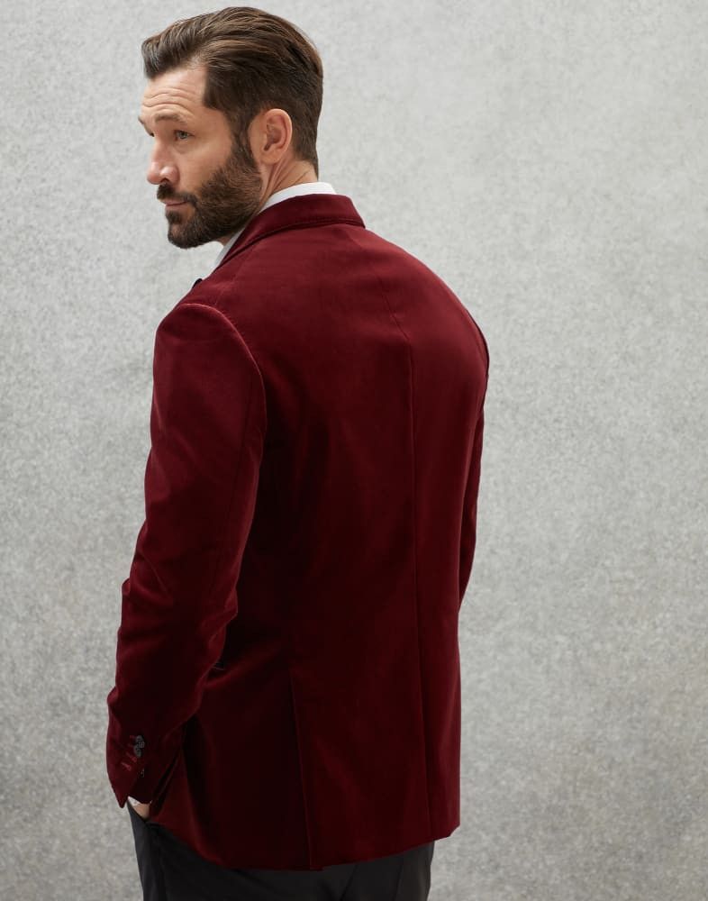 Woven Jacket in Red