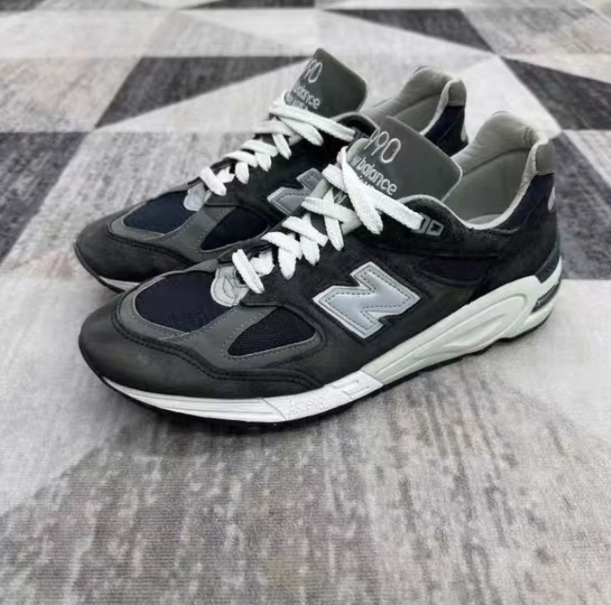 New Balance New Balance 990NV2 Blue American-Made Retro Shoes J40 Size US 9.5 / EU 42-43 - 1 Thumbnail