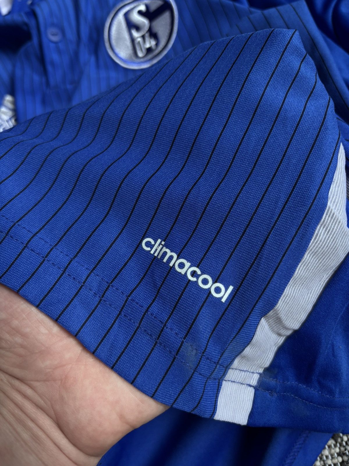Adidas Adidas FC Schalke 04 Home Soccer Street Wear Jersey Size US L / EU 52-54 / 3 - 8 Thumbnail