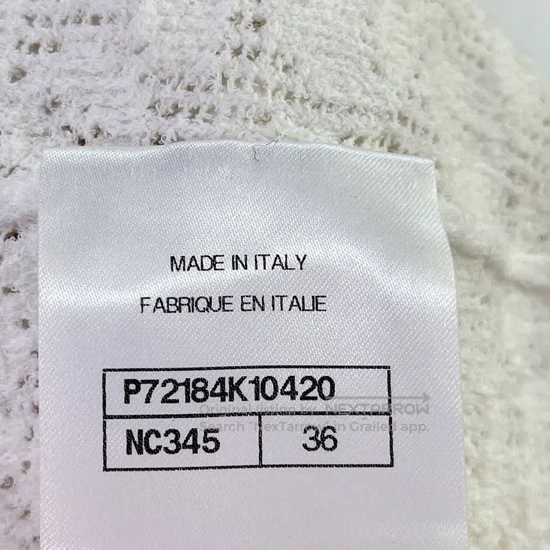 Chanel Chanel 22P white thin embossed transparent knitted short s Size XS / US 0-2 / IT 36-38 - 6 Thumbnail