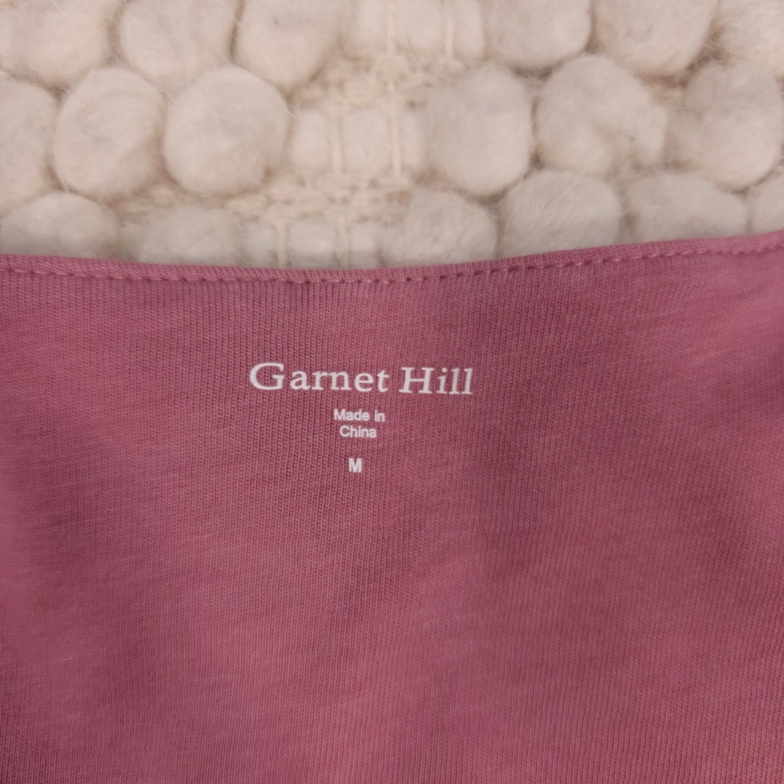 Other Garnet Hill Folkloric Embroidered Cotton Tee Mauve Pink M Size M / US 6-8 / IT 42-44 - 5 Thumbnail