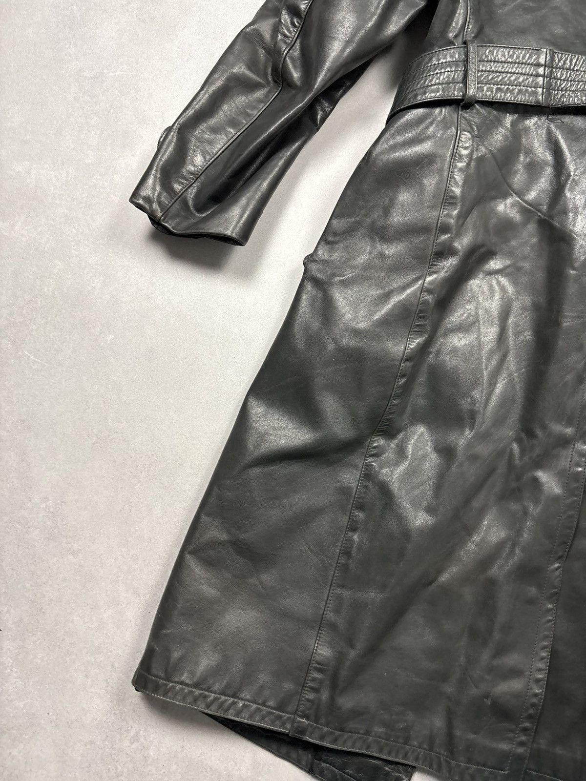 Vintage Vintage German Leather Trench Coat WW2 Vintage Horsehide 46 Size US S / EU 44-46 / 1 - 24 Thumbnail