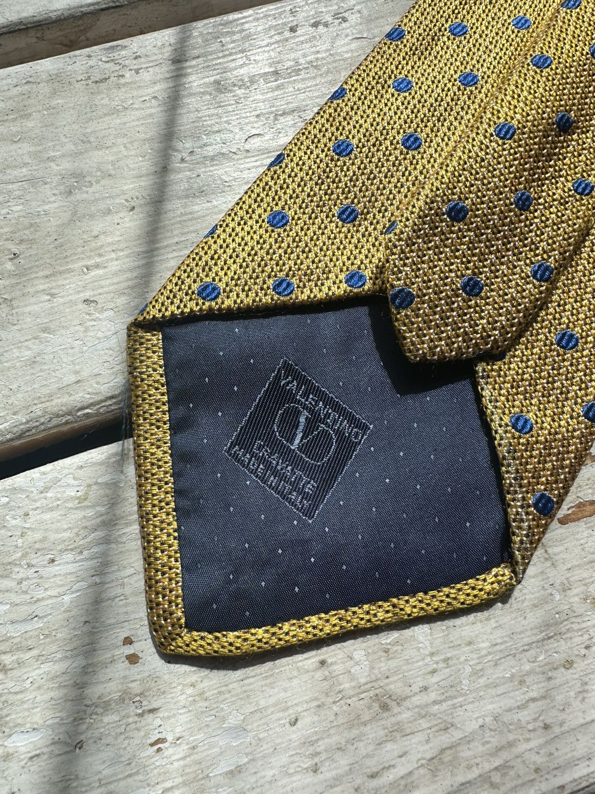 Valentino ARCHIVE 🚨VALENTINO Tie monogram GRAY rare monsieur Size ONE SIZE - 2 Thumbnail