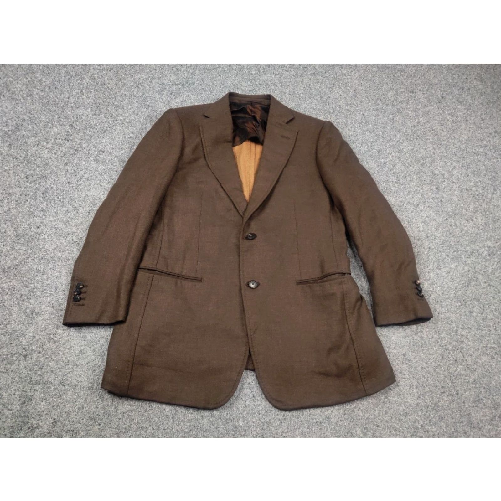 Pal Zileri Pal Zileri Blazer Jacket Sartoriale Italy Cashmere Silk Brown Classic 2 Button Size 42R - 3 Thumbnail