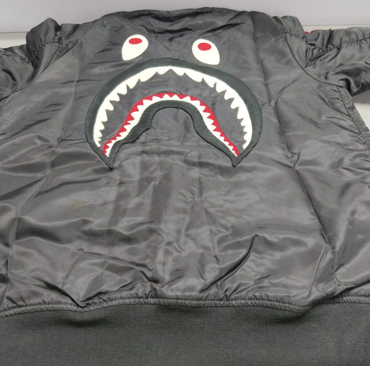 Bape A Bathing Ape Shark MA-1 Bomber Jacket Size US L / EU 52-54 / 3 - 8 Thumbnail