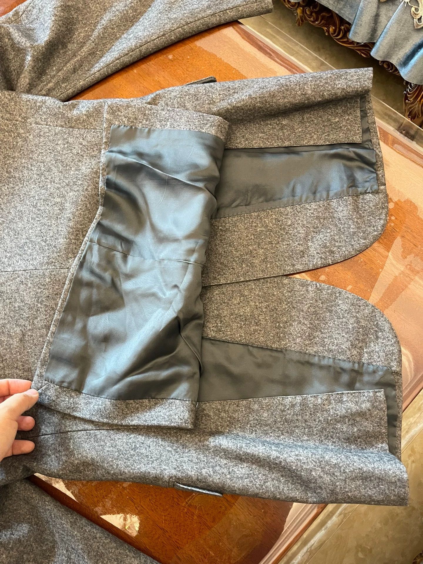 Ermenegildo Zegna Ermenegildo Zegna EZ Wool Suit 48 Classic Gray Size 48R - 3 Thumbnail