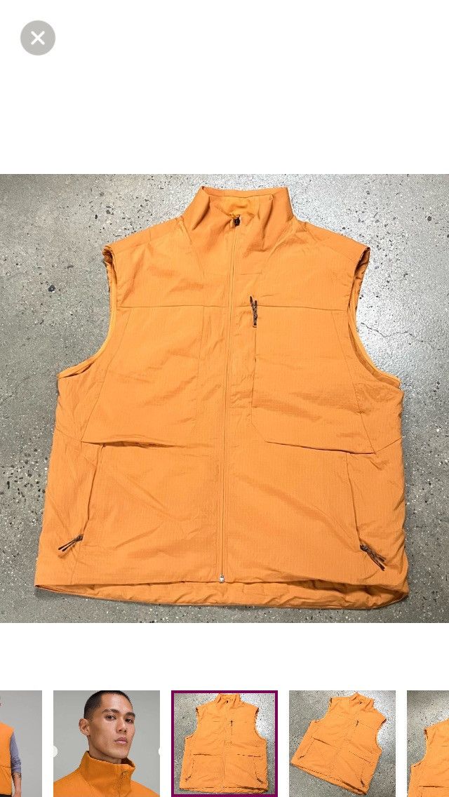 Lululemon Lululemon Autumn Orange Insulated Hiking Vest XXL Size US XXL / EU 58 / 5 - 3 Thumbnail