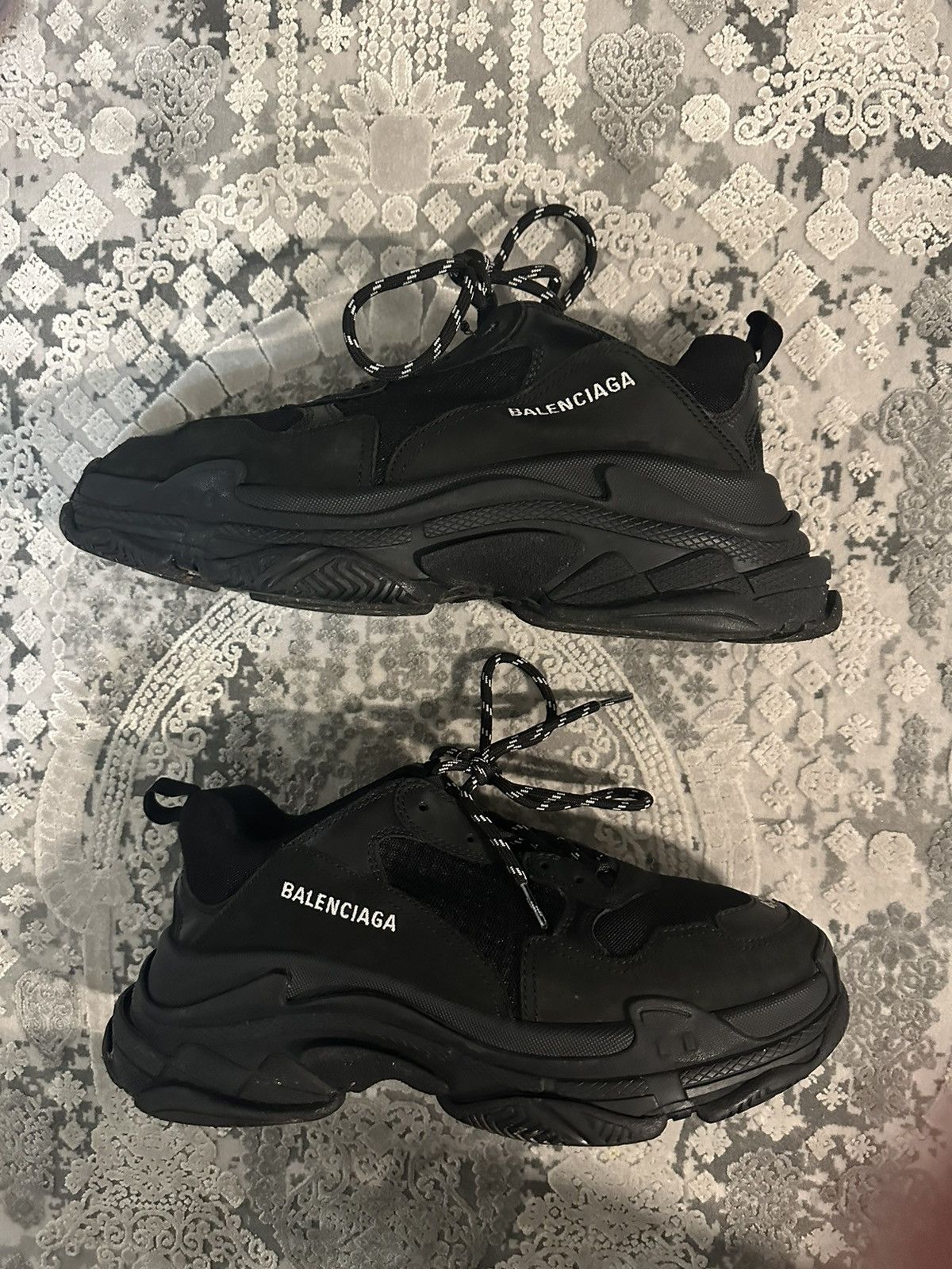 Balenciaga Balenciaga Triple S Black (2019) Size US 10 / EU 43 - 1 Thumbnail