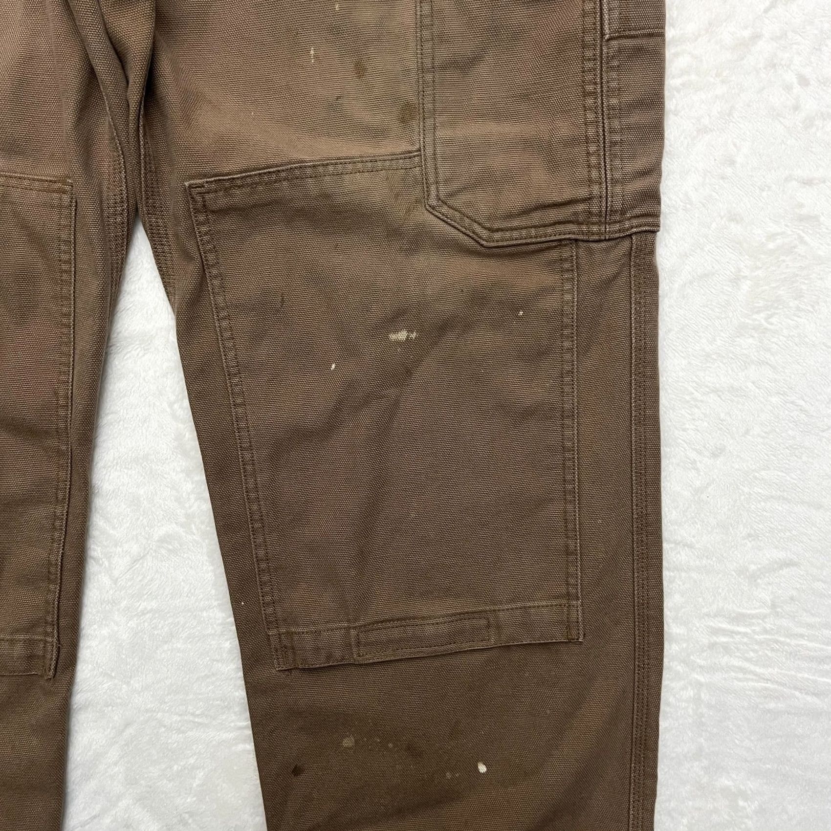 Vintage Duluth Trading Double Knee Pants Jeans Mens 38x30 Cargo Utility Workwear Heavy Brown Cotton Pants Mens 38x30 Size US 38 / EU 54 - 5 Thumbnail