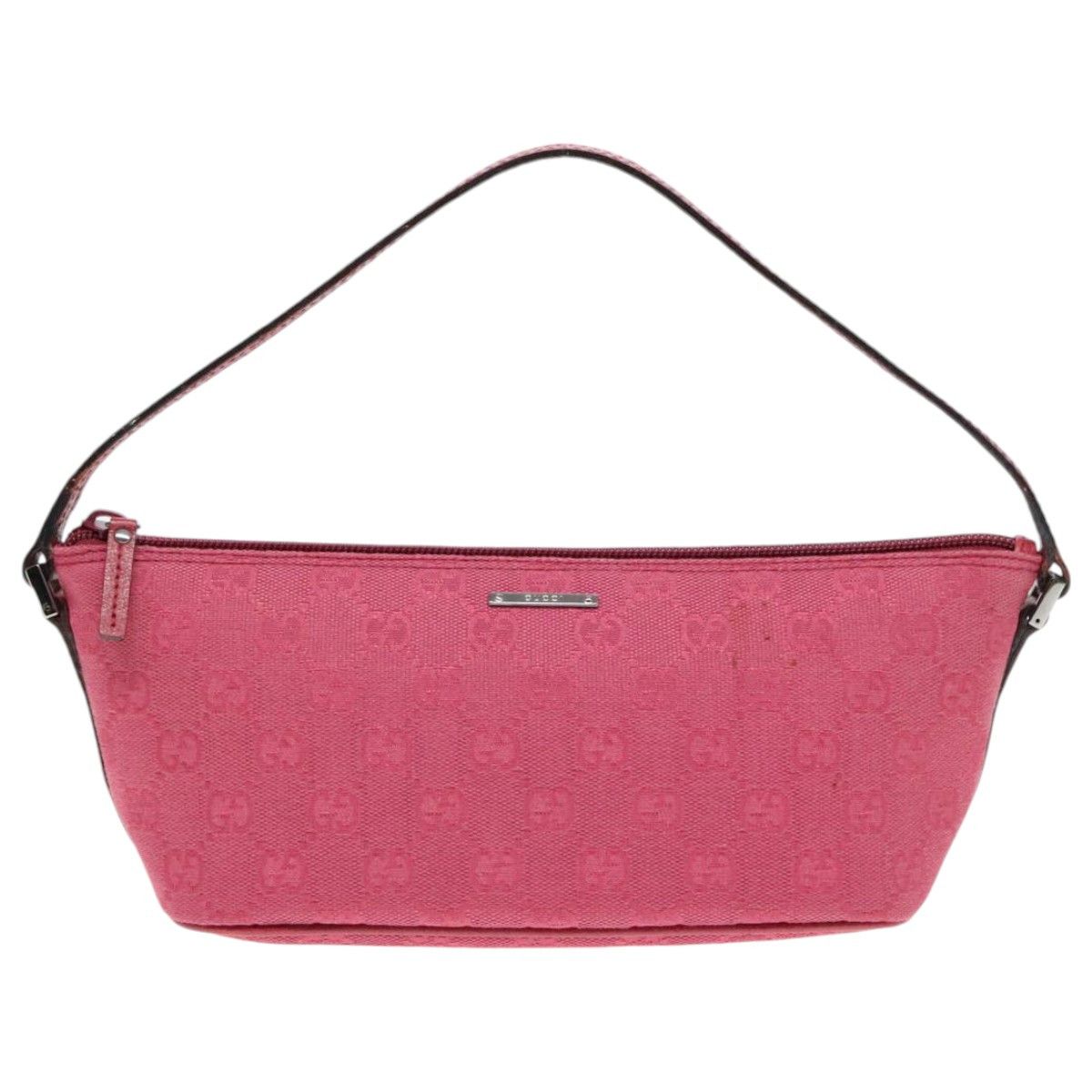 Gucci Pink Canvas Clutch Bag (Pre-Owned) Size ONE SIZE - 1 Thumbnail