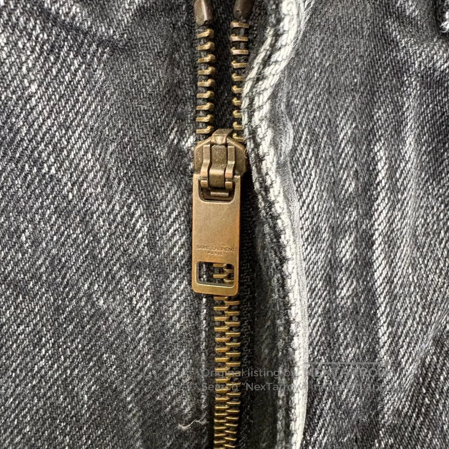 Saint Laurent Paris Saint Laurent Paris Sword-cut denim jeans Size 29" - 6 Thumbnail