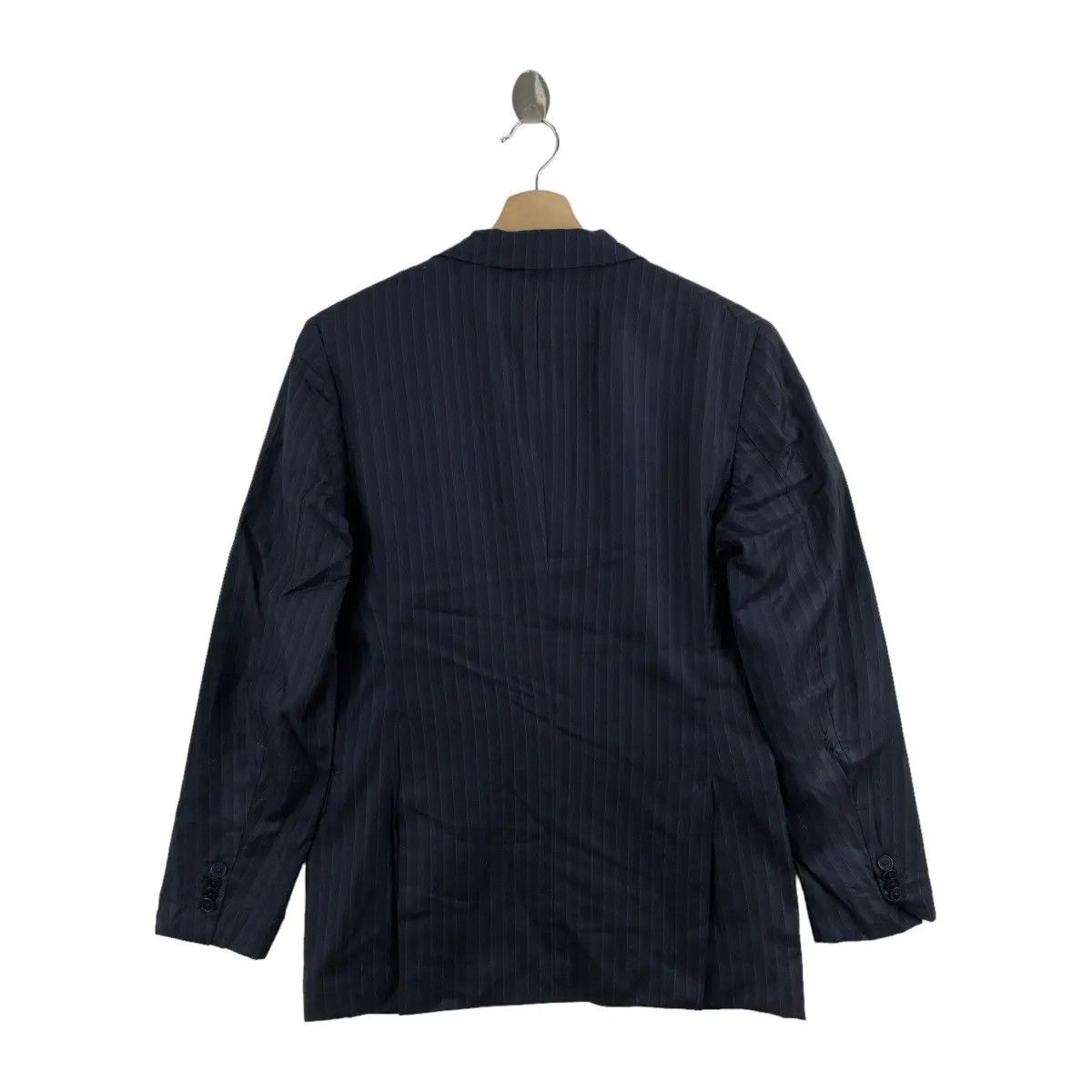 Loro Piana × SHIPS Vtg LORO PIANA x SHIPS 3 Silk Air 2 Button Striped Blazer Size 36R - 6 Thumbnail