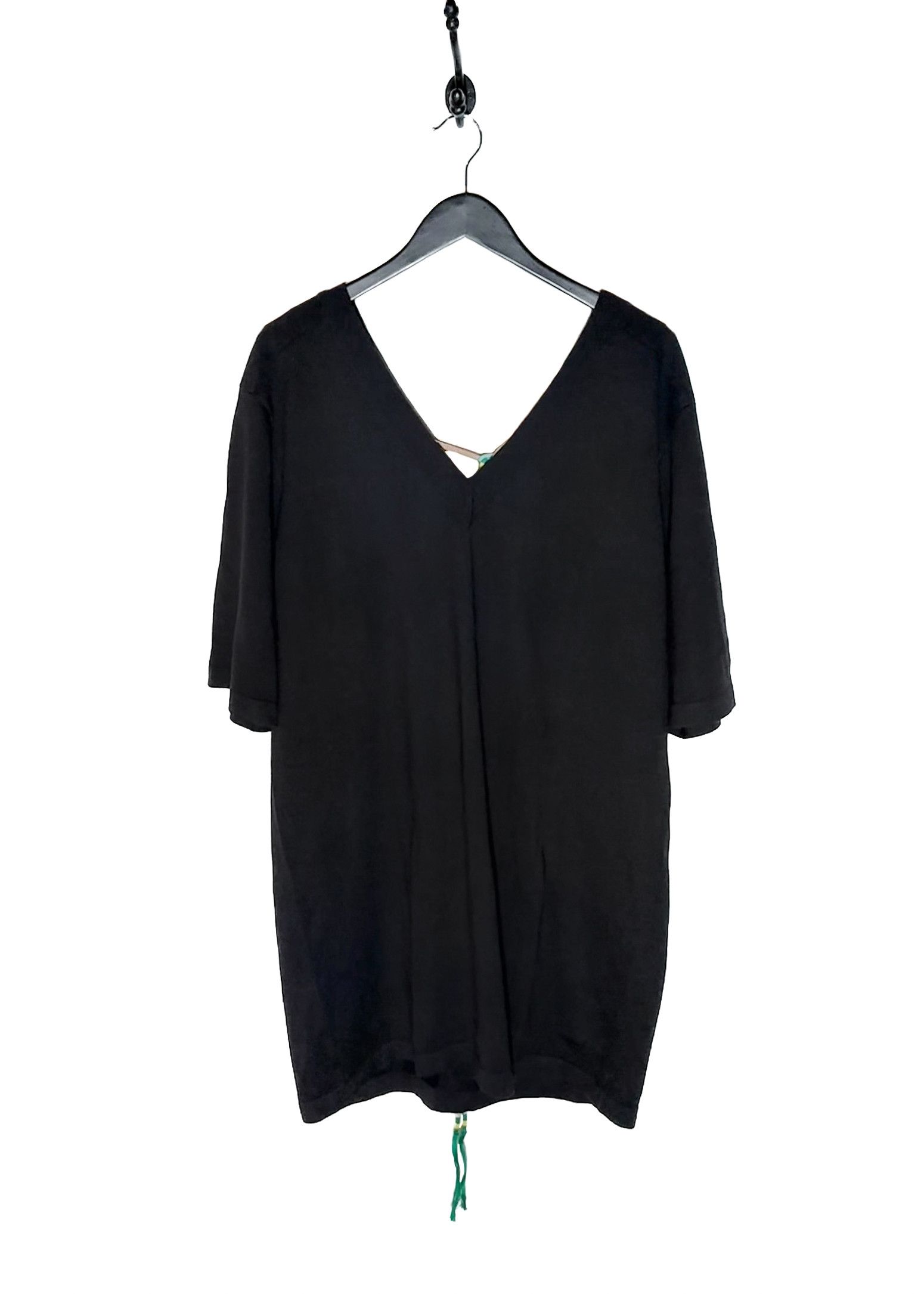 Dries Van Noten Dries Van Noten Black Wool Open Back Tunique Top Size S / US 4 / IT 40 - 1 Thumbnail