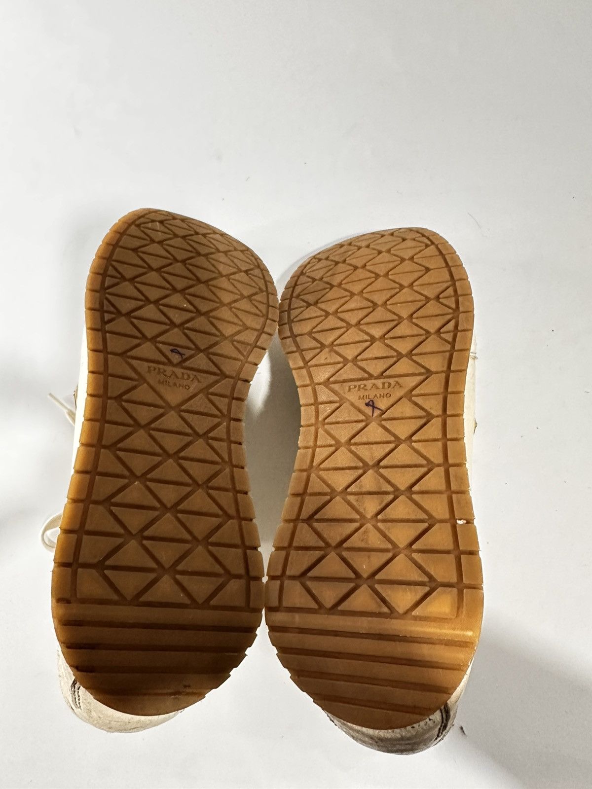 Prada Prada Milano Triangle Logo Low Top Sneakers. Size US 9.5 / EU 42-43 - 9 Thumbnail