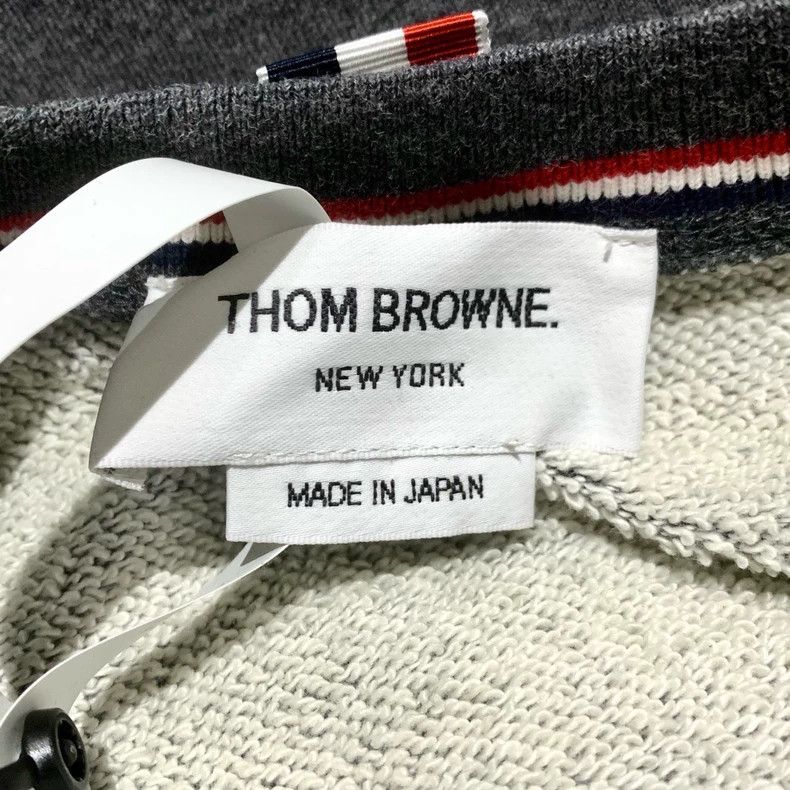 Thom Browne Thom Browne Classic four-bar round-neck long-sleeved sweats Size US S / EU 44-46 / 1 - 6 Thumbnail