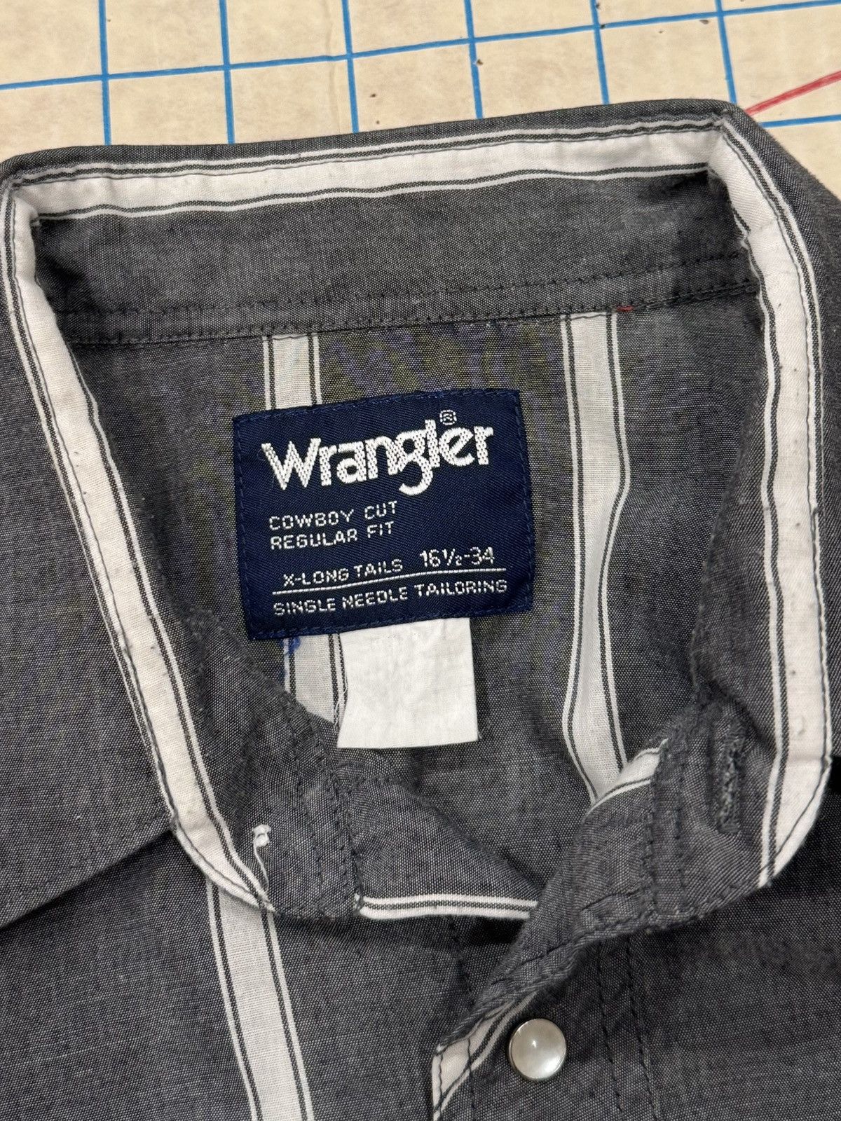 Wrangler Wrangler Western Wear Lightweight Pearl Snap Button Up 16.5 Size US L / EU 52-54 / 3 - 6 Thumbnail
