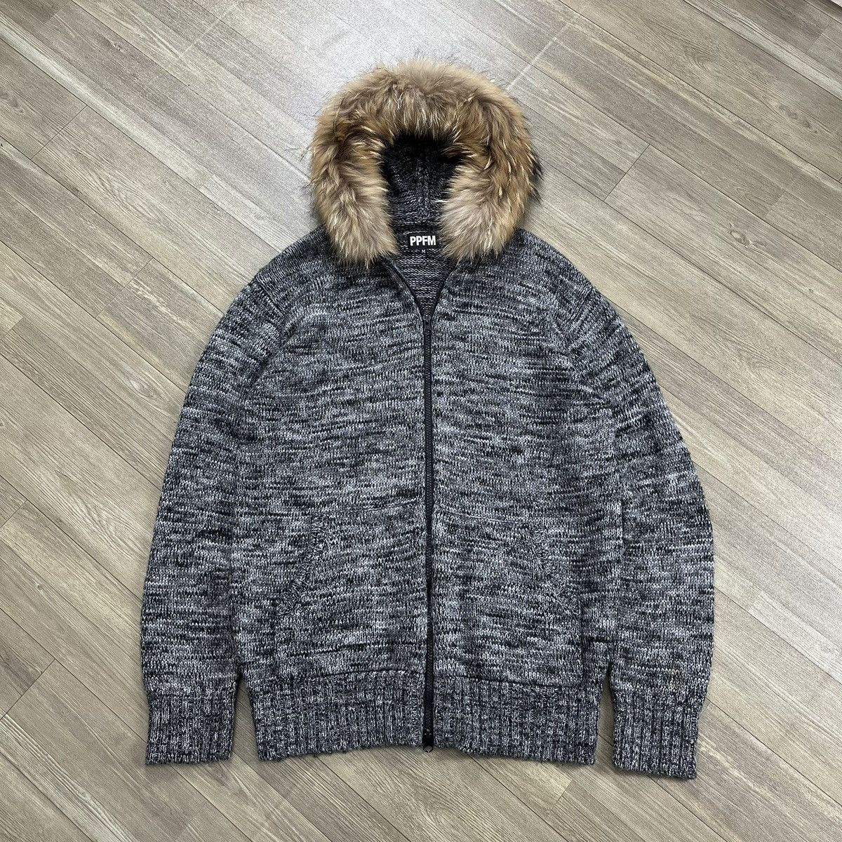 PPFM 2000s PPFM Fur Knitwear Fur Hoodie Gothic Punk Lgb Style Y2K Size US M / EU 48-50 / 2 - 4 Thumbnail