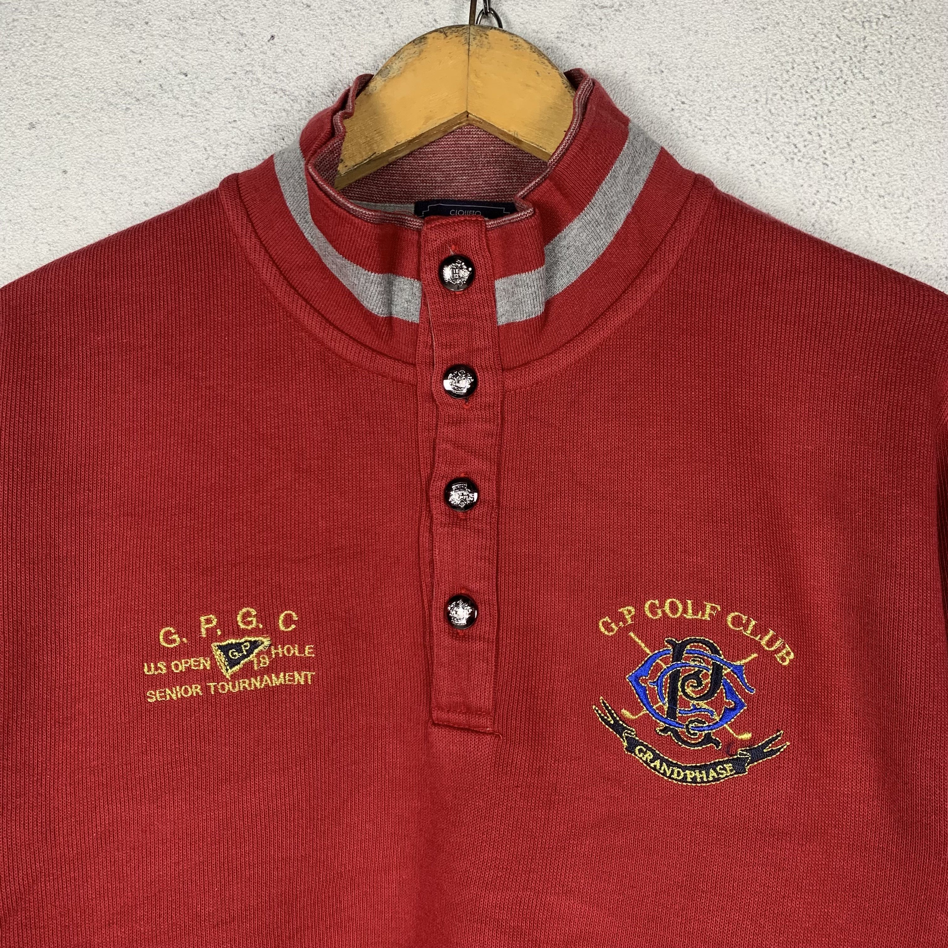Vintage Vintage Grand Phase Ciqueto Half Button Sweatshirt Size US M / EU 48-50 / 2 - 2 Thumbnail