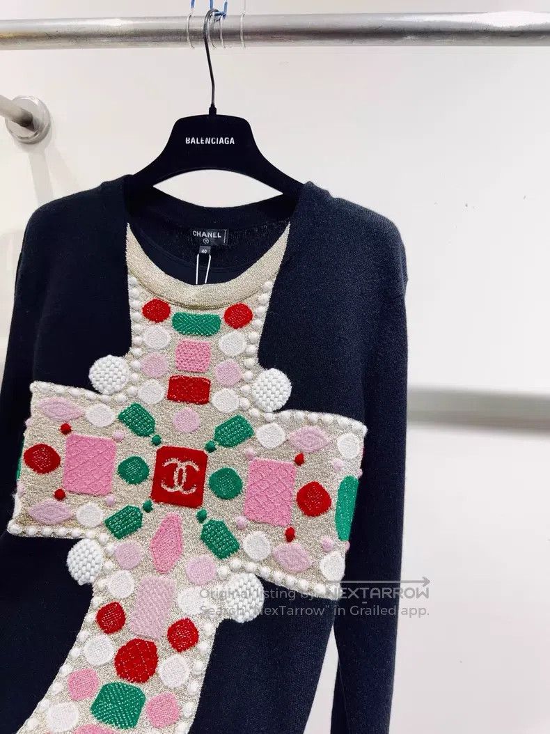 Chanel Chanel Black sweater Size S / US 4 / IT 40 - 4 Thumbnail