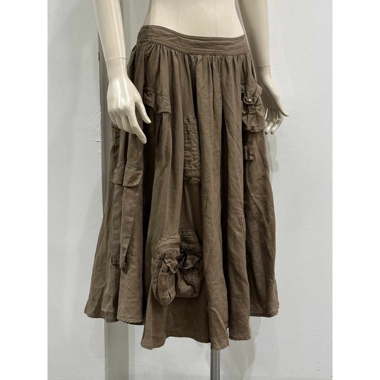 Dolce & Gabbana S/S2003 Dolce & Gabbana multi pocket cargo military skirt Size 28" / US 6 / IT 42 - 2 Thumbnail