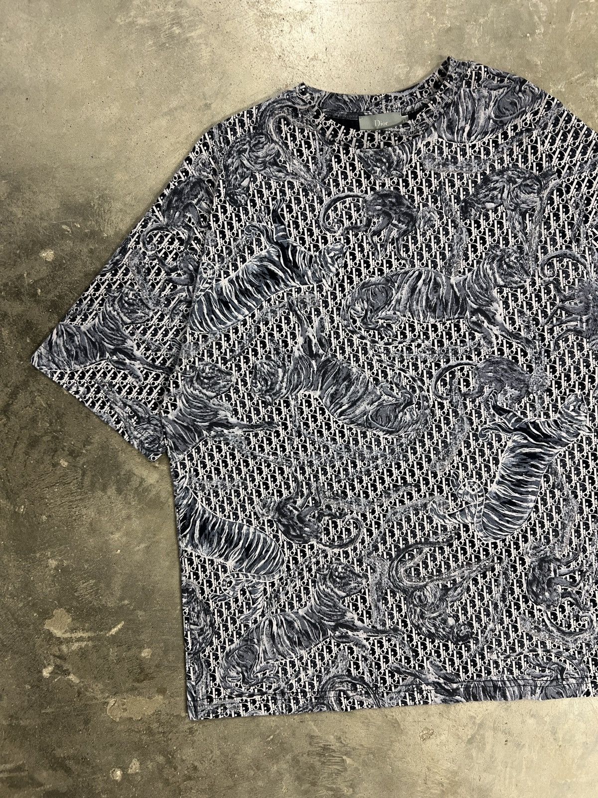 Dior Dior T-Shirt Blue Monogram Size M / US 6-8 / IT 42-44 - 4 Thumbnail