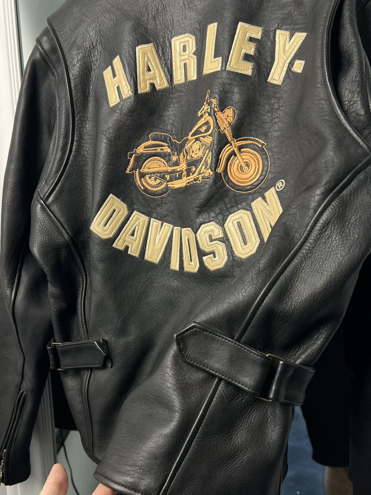 Harley Davidson Harley-Davidson Vintage Leather Jacket Size L USA Black Size US L / EU 52-54 / 3 - 22 Thumbnail