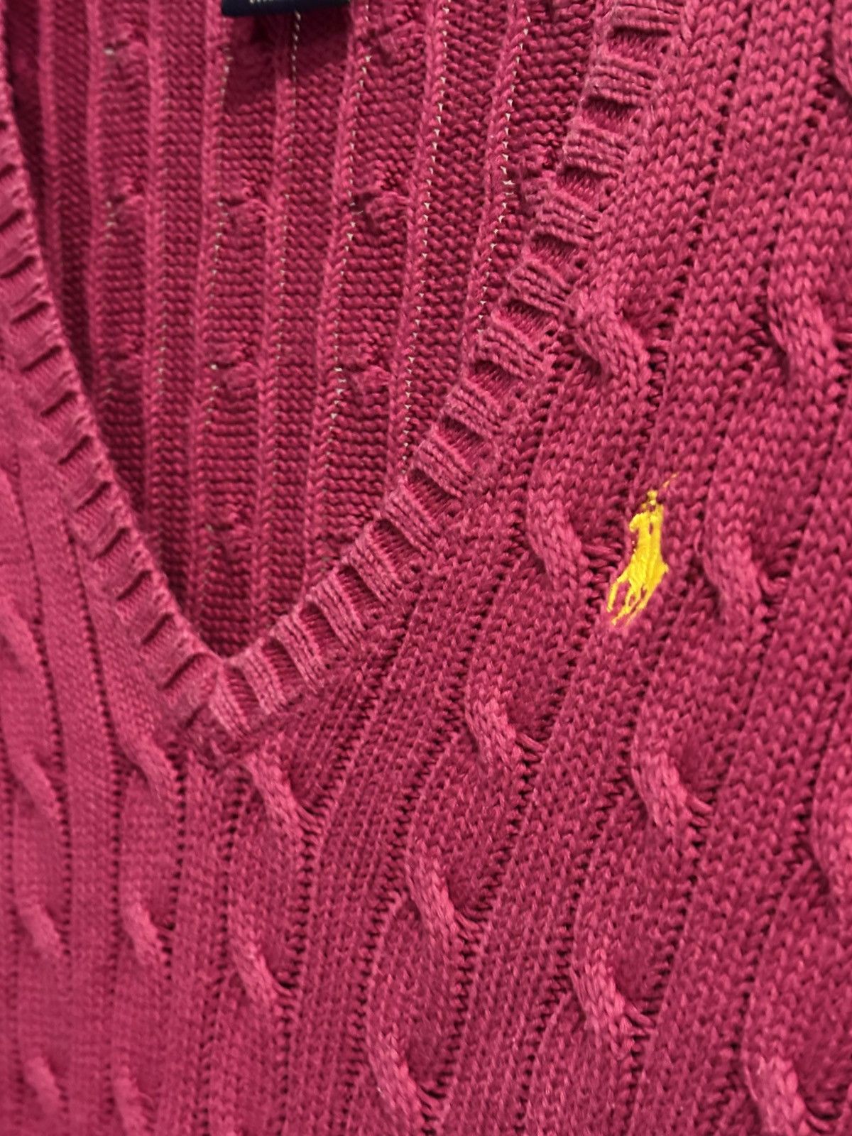 Ralph Lauren Sport Ralph Lauren Sport Cable-Knit Jumper & Sweater Men’s Pink XL Size XL / US 12-14 / IT 48-50 - 7 Thumbnail