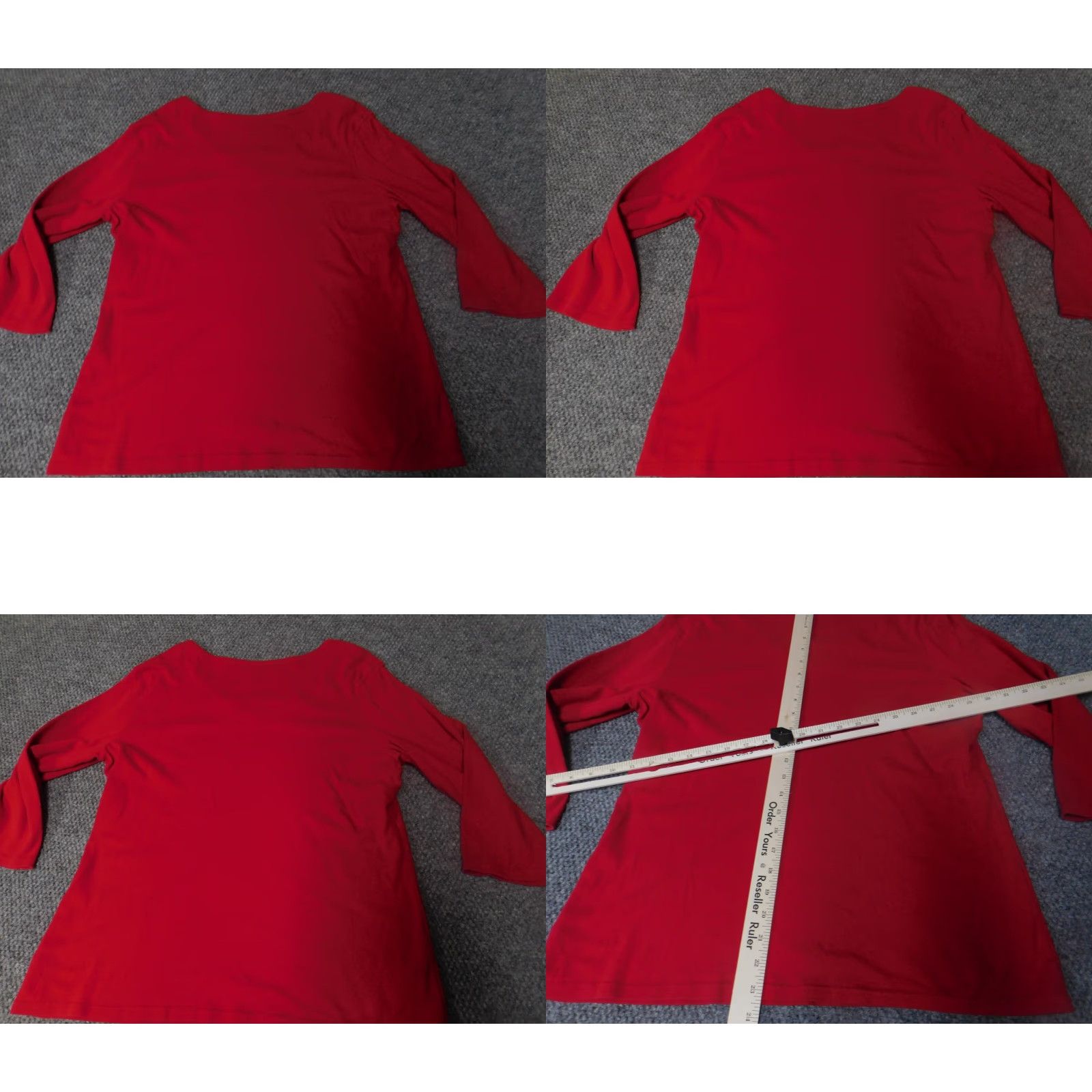 Vintage Bobbie Brooks Womens Sweater Large pullover Red Dolman Sleeve Crew Neck Cable-Knit Regular Fit Vintage No Size L / US 10 / IT 46 - 8 Thumbnail