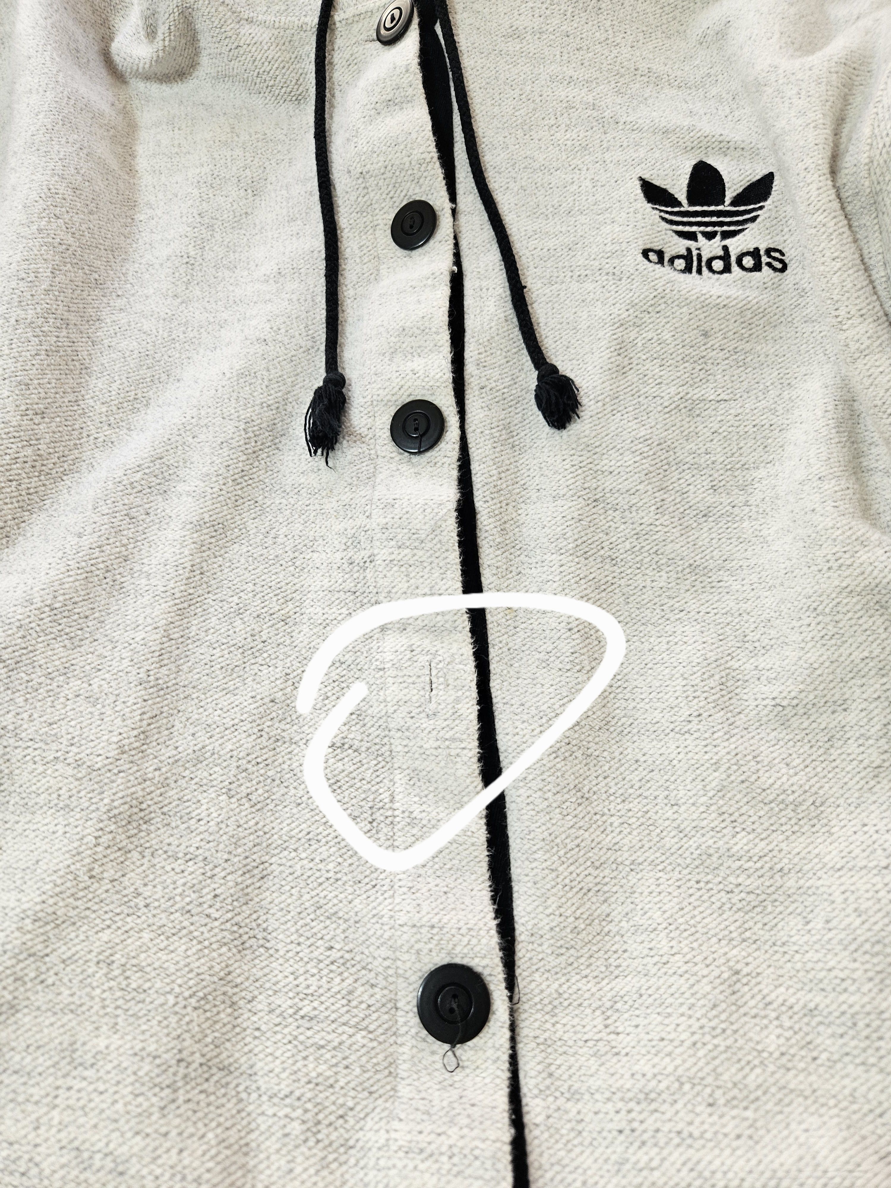 Adidas 90s Adidas Cardigan Hoodie Jacket Mens M Sweater Button Up Size US M / EU 48-50 / 2 - 12 Thumbnail