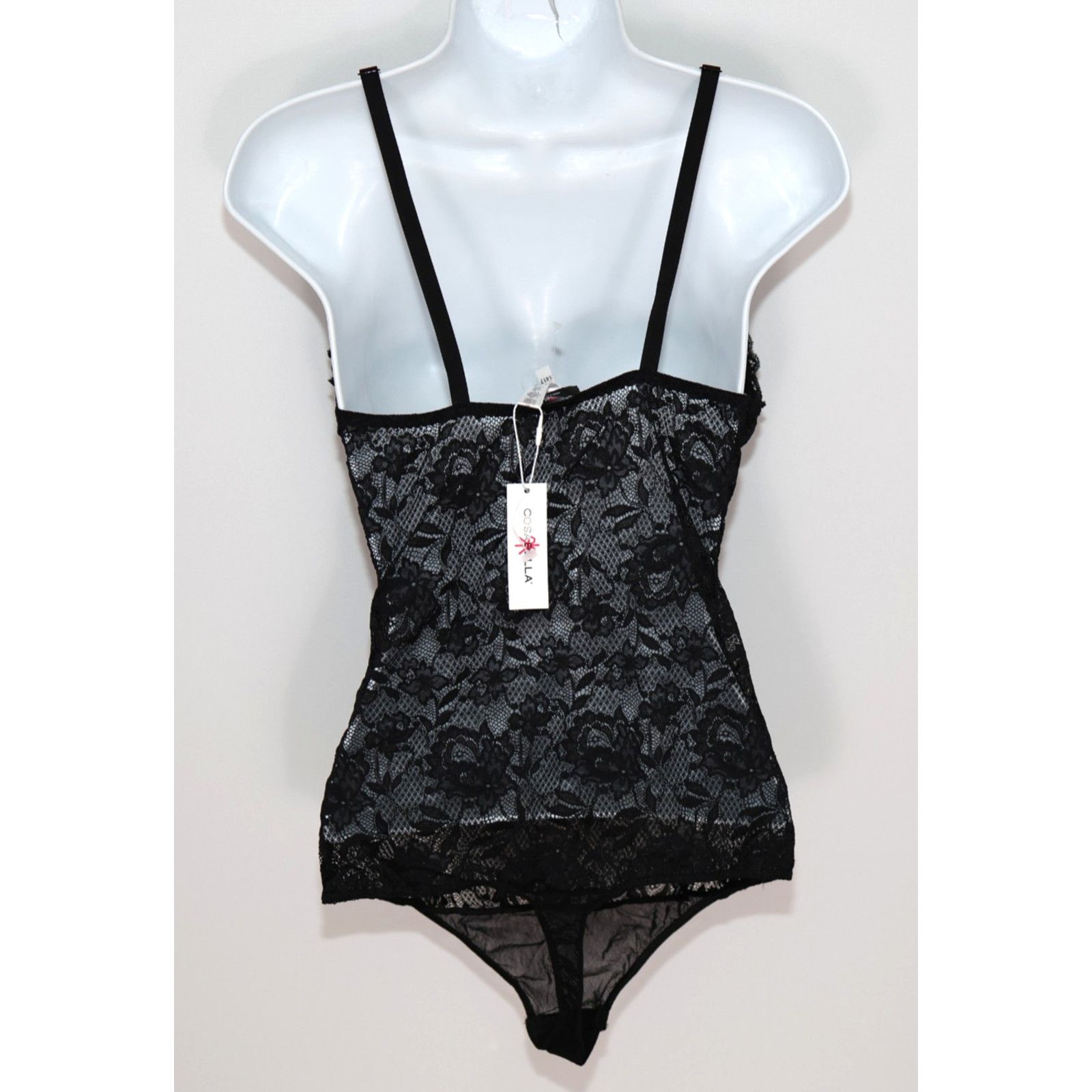 Cosabella NWT COSABELLA Black Floral Lace Bodysuit Lingerie Top Size L Size L / US 10 / IT 46 - 3 Thumbnail