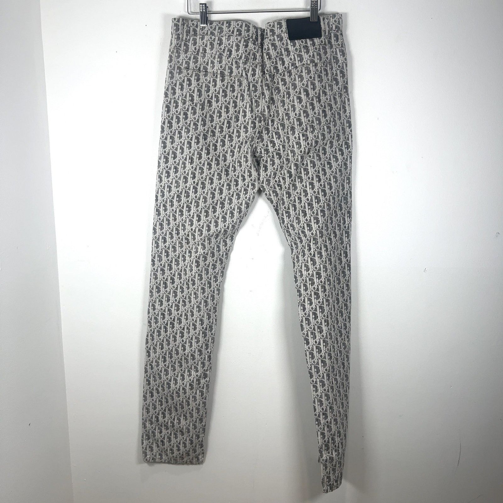 Dior Dior Grey Jacquard Washed Denim Jeans Size US 32 / EU 48 - 5 Thumbnail