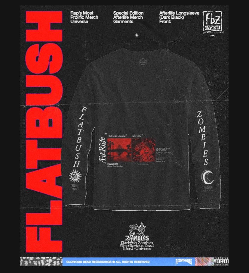 Flatbush Zombies Flatbush Zombies Afterlife Long Sleeve Size US M / EU 48-50 / 2 - 2 Thumbnail