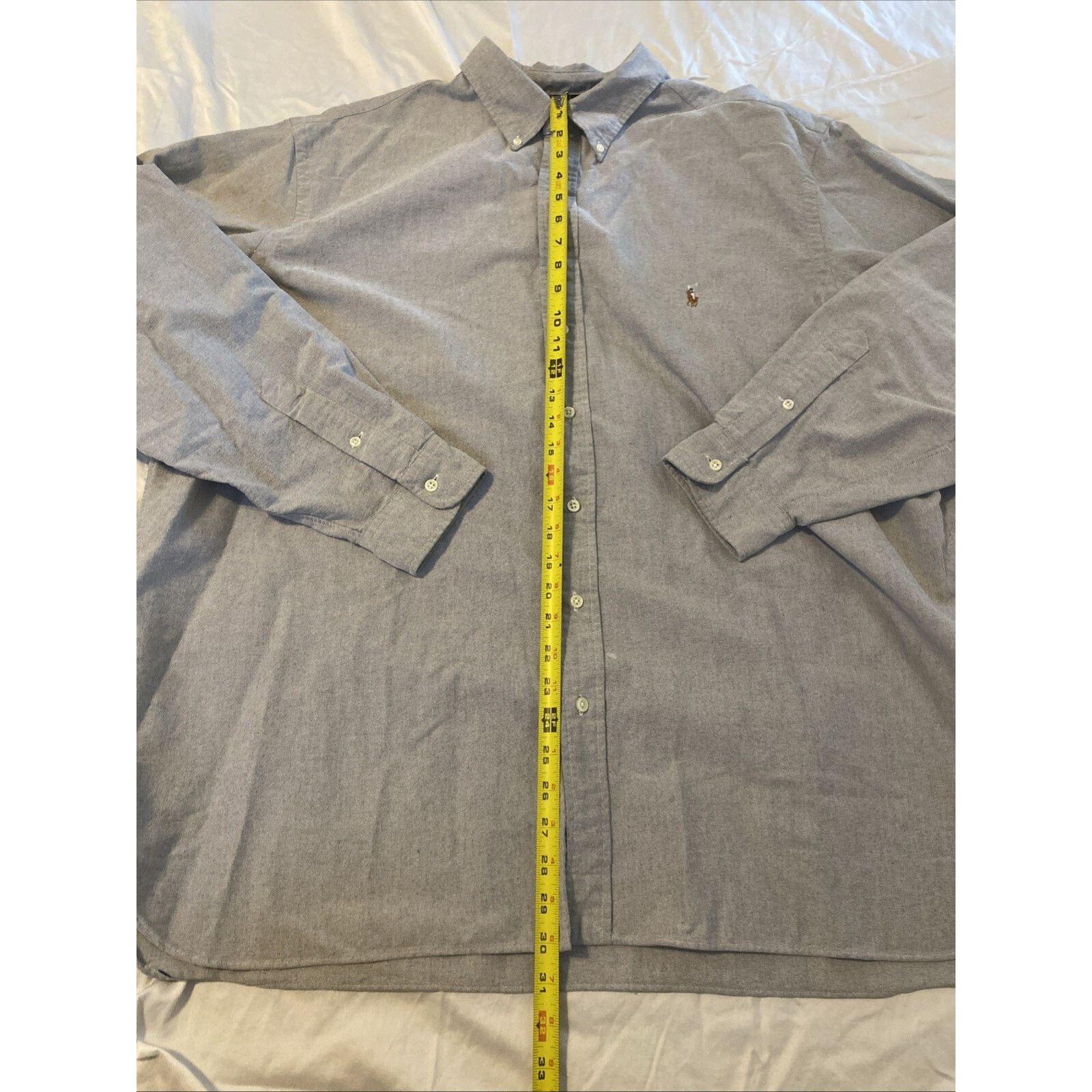 Polo Ralph Lauren Polo Ralph Lauren Yarmouth 2XB Oxford Button Up Dress Blue Size US XXL / EU 58 / 5 - 2 Thumbnail