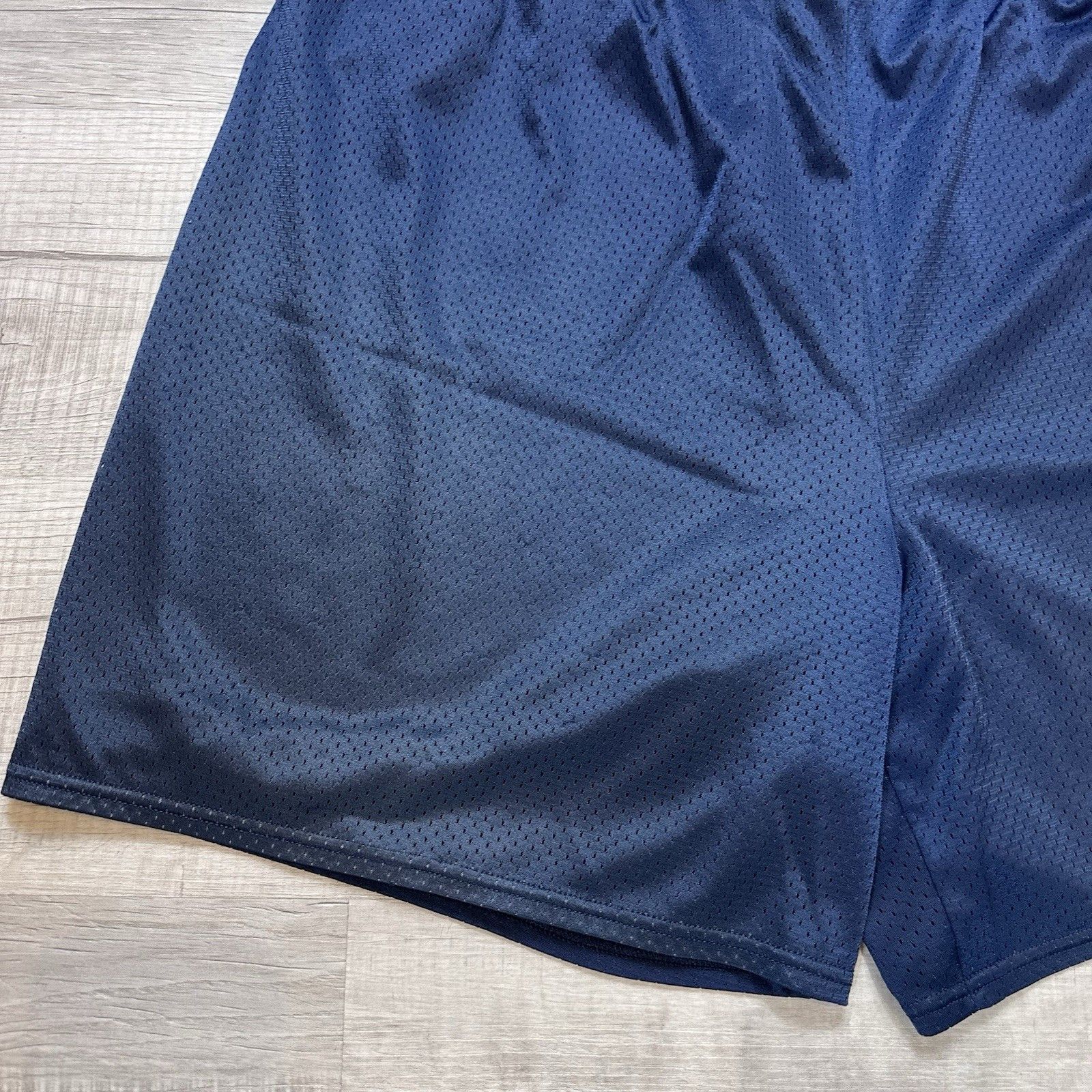 Nike Nike Navy Blue Black Tag Mesh Shorts Hoops Mens Large Y2K Size US 32 / EU 48 - 2 Thumbnail