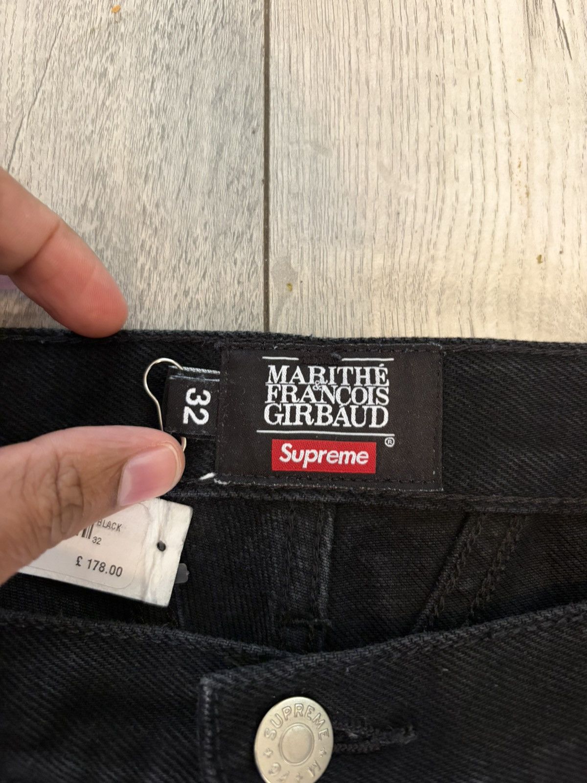 Supreme Supreme x Marithe + Francois Girbaud X-Seam Baggy Jean Black Size US 32 / EU 48 - 7 Thumbnail