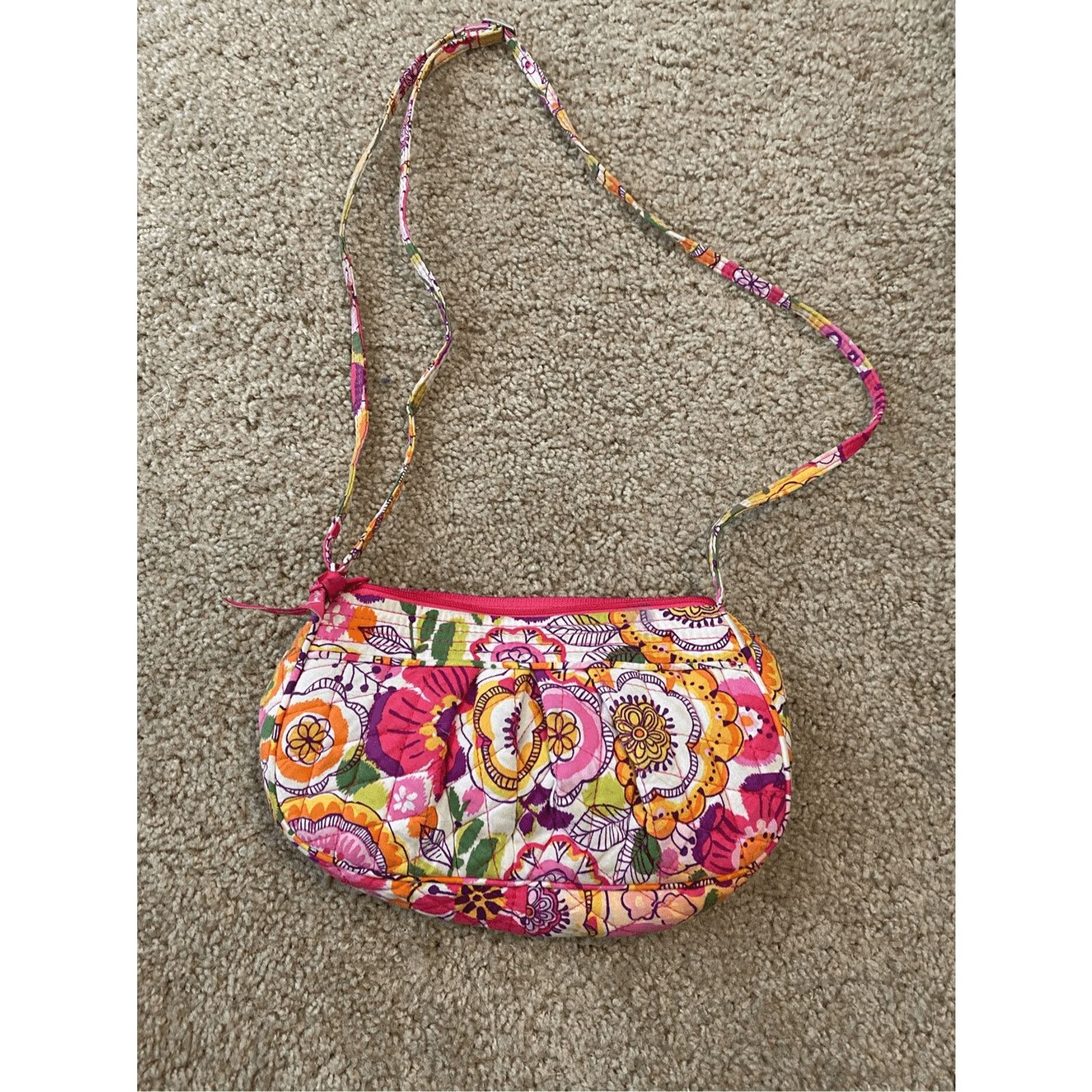 Vera Bradley Vera Bradley Frannie Crossbody Clementine Pink White, MP $65 Size ONE SIZE - 2 Thumbnail