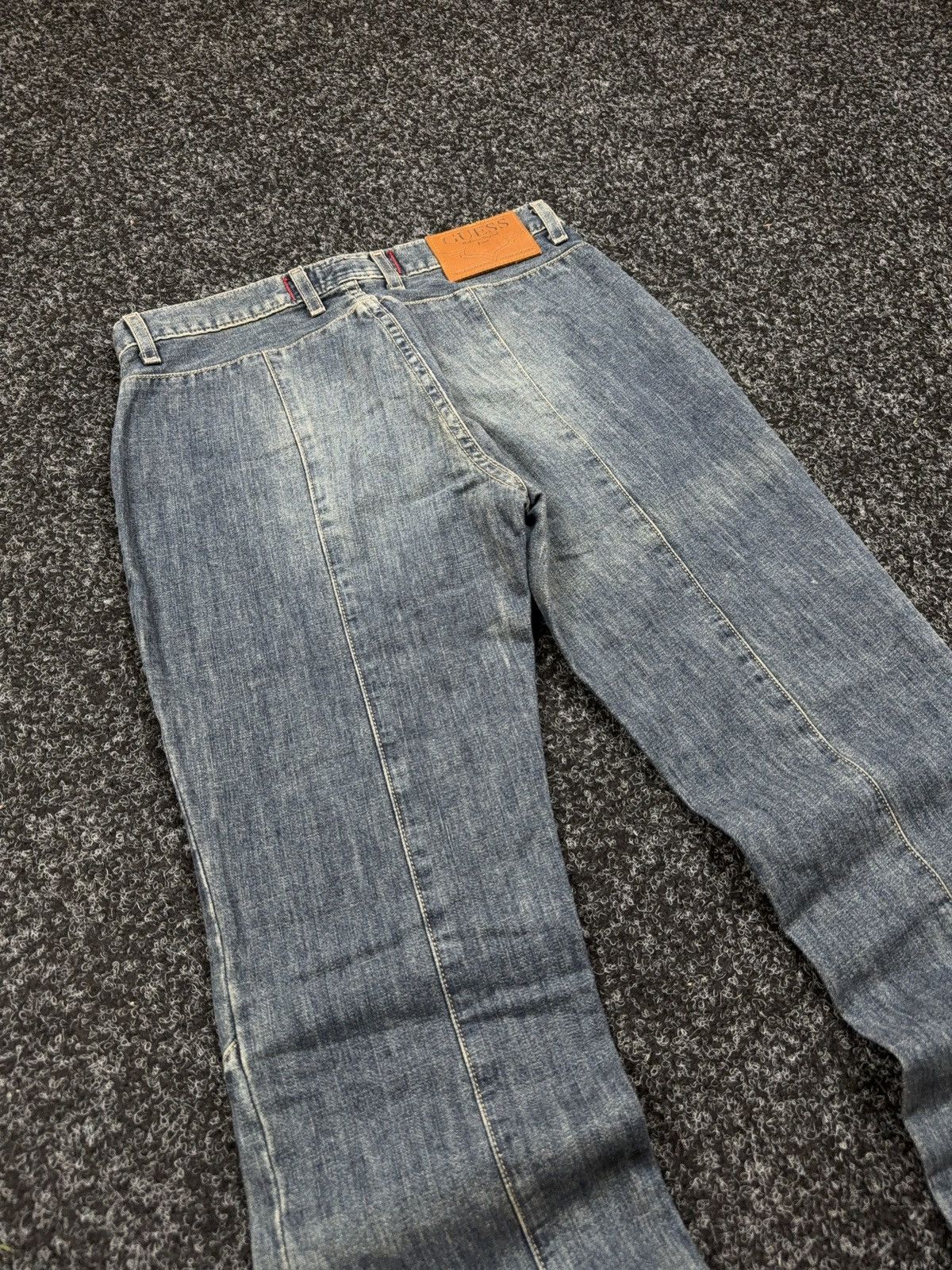Guess Archive Y2K Guess Western USA Retro 00s Lace Up Denim Jeans Size 28" / US 6 / IT 42 - 14 Thumbnail