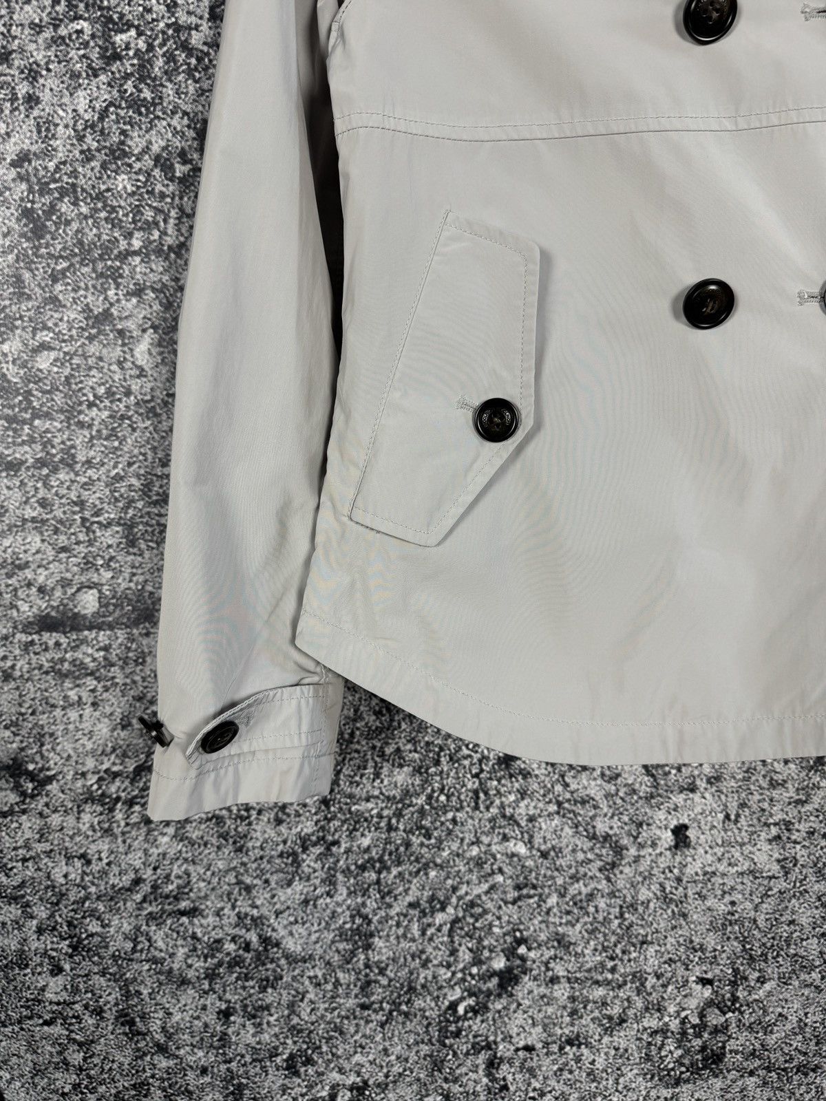 Woolrich Woolen Mills Woolrich John Rich & Bros Short Trench Jacket Buttons Sz 10 Size M / US 6-8 / IT 42-44 - 4 Thumbnail