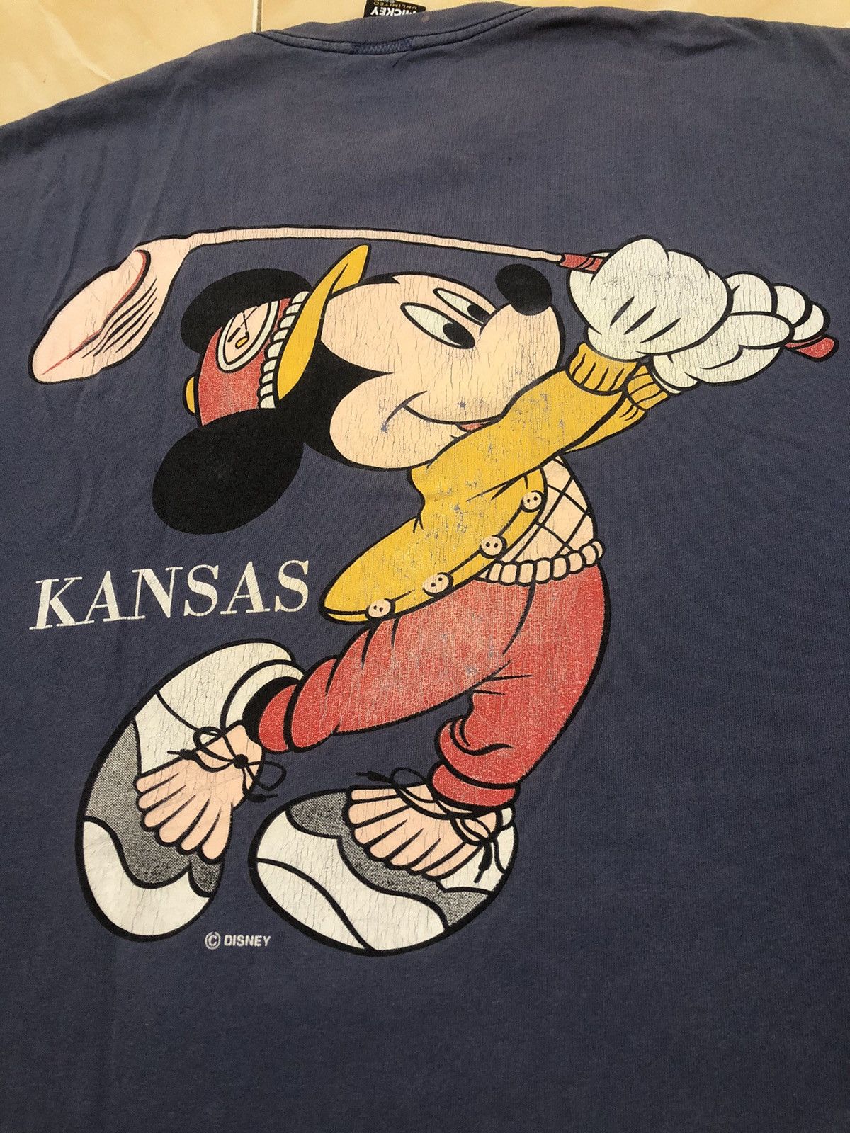 Disney × Mickey Mouse × Vintage Vintage Mickey Mouse Embroidered Golf Velva Sheen t-shirt Size US XL / EU 56 / 4 - 4 Thumbnail