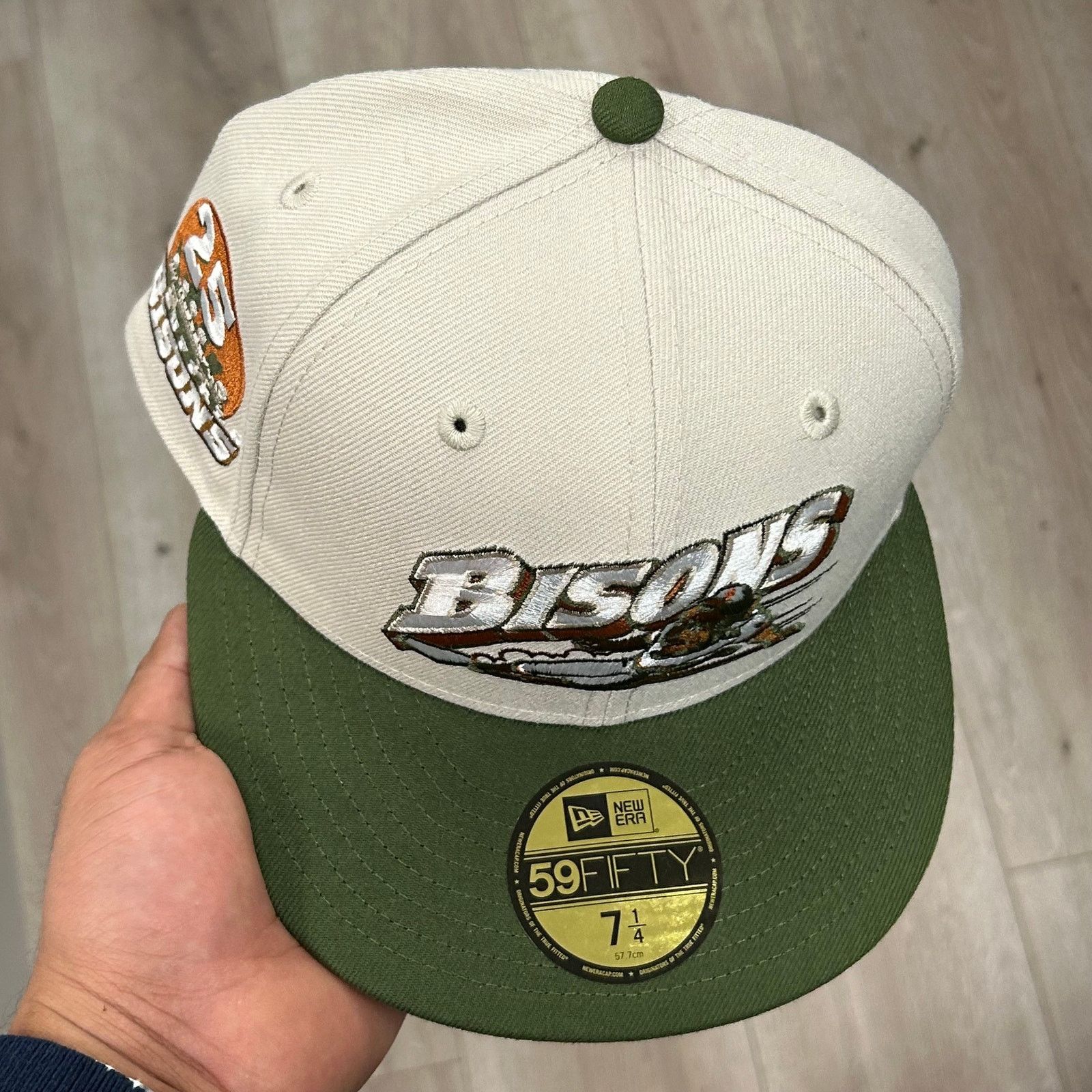 New Era New Era Buffalo Bisons fitted cap HAT Cream Olive Size 7 1/4 Size ONE SIZE - 3 Thumbnail