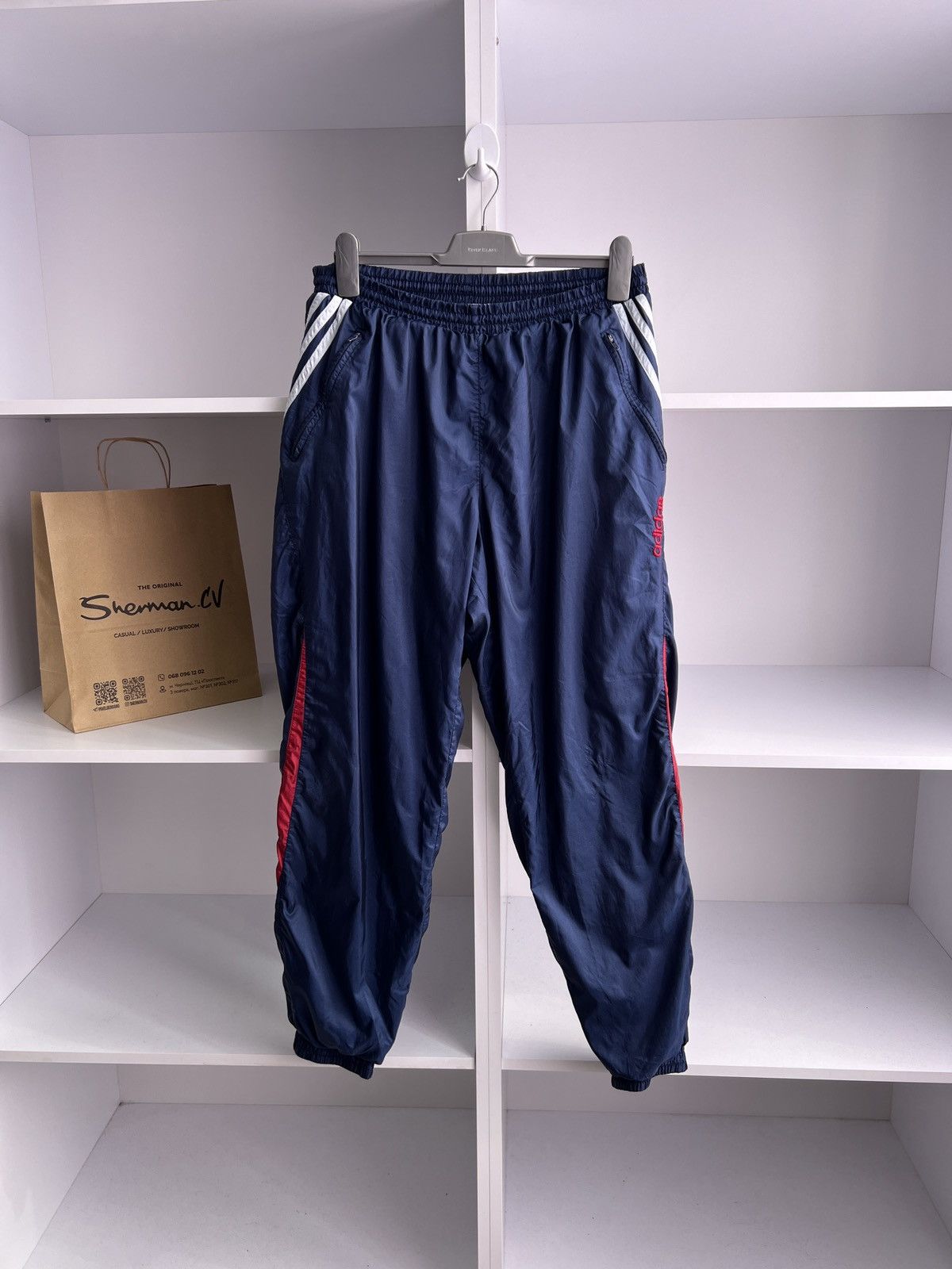 Adidas × Vintage Vintage Adidas Streetwear 90s style nylon pants Size US 32 / EU 48 - 2 Thumbnail