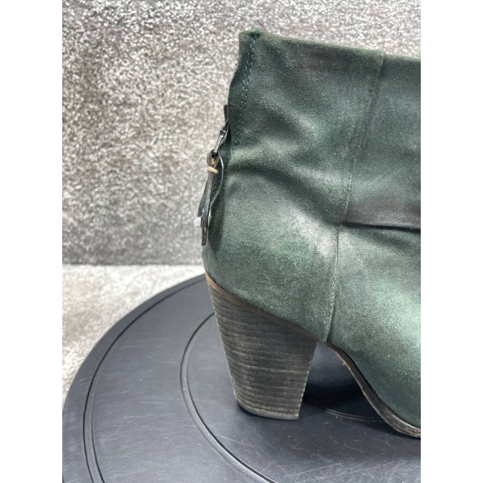 Rag & Bone Rag & bone Newbury Boots Womens 6 Us Green Leather Zip Block Heel Bootie Shoes Size US 6 / IT 36 - 3 Thumbnail